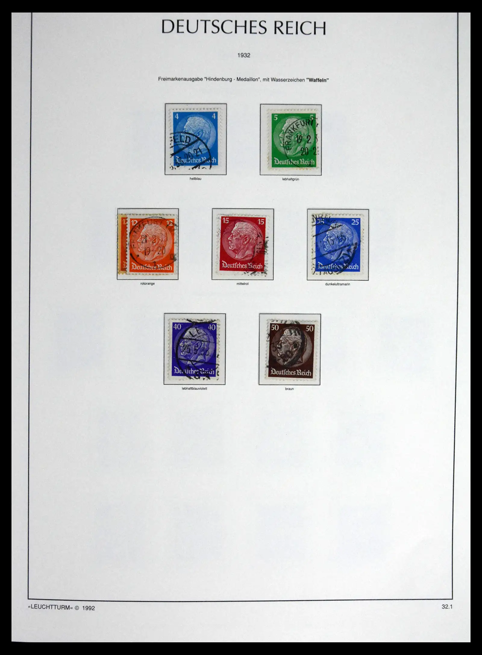 41690 0054 - Stamp collection 41690 Germany Reich used 1872-1945.