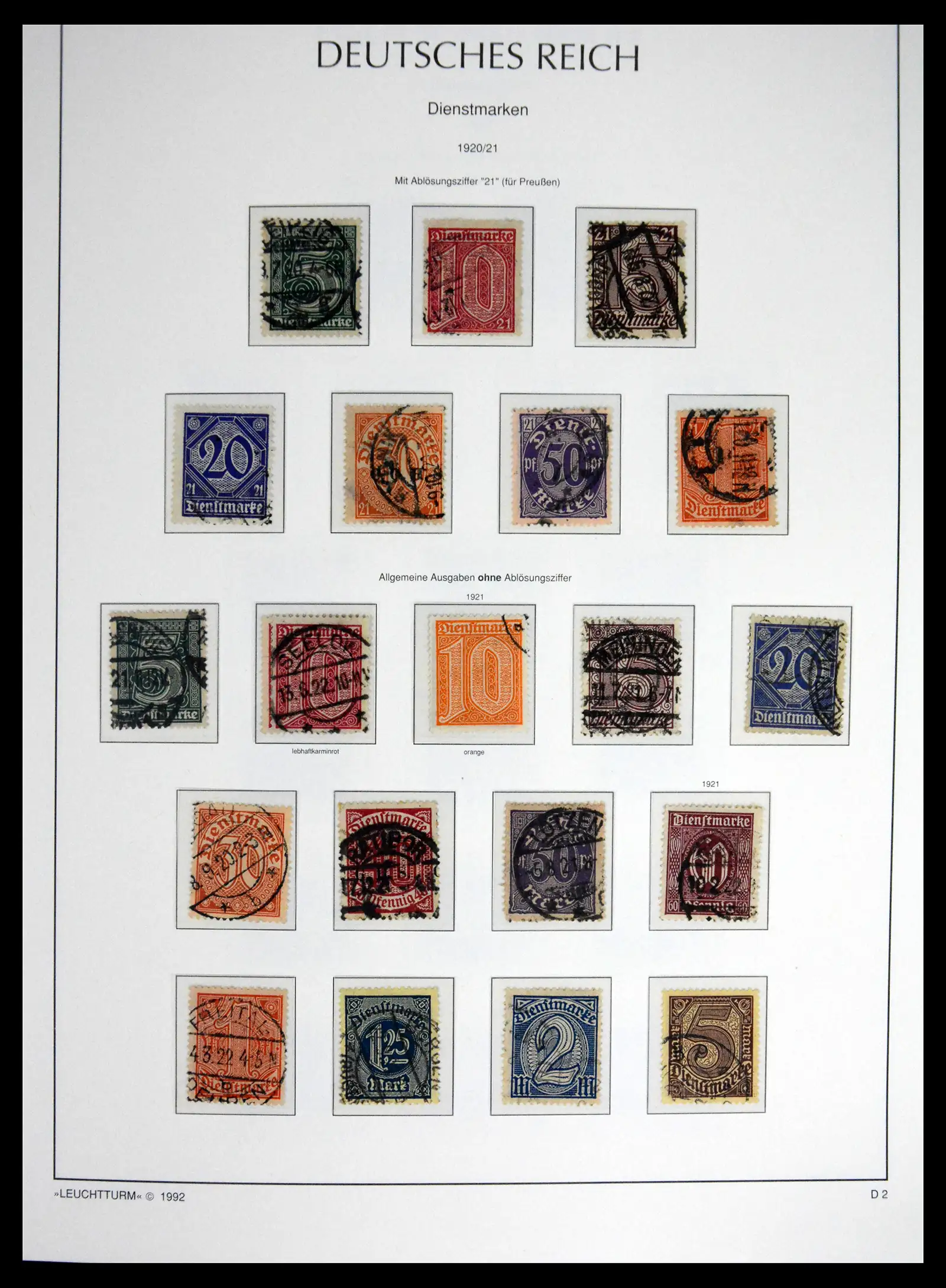 41690 0055 - Stamp collection 41690 Germany Reich used 1872-1945.