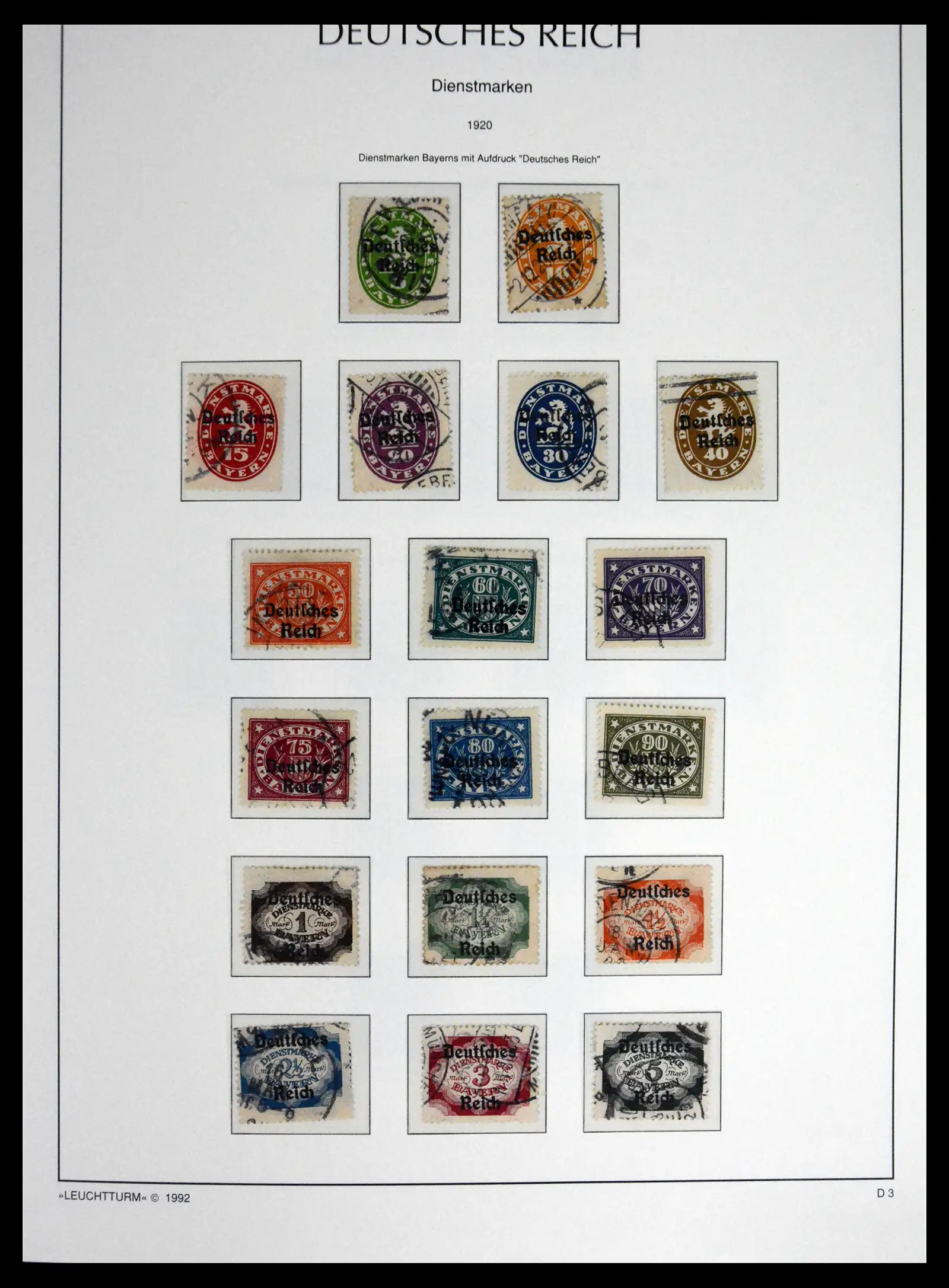 41690 0056 - Stamp collection 41690 Germany Reich used 1872-1945.