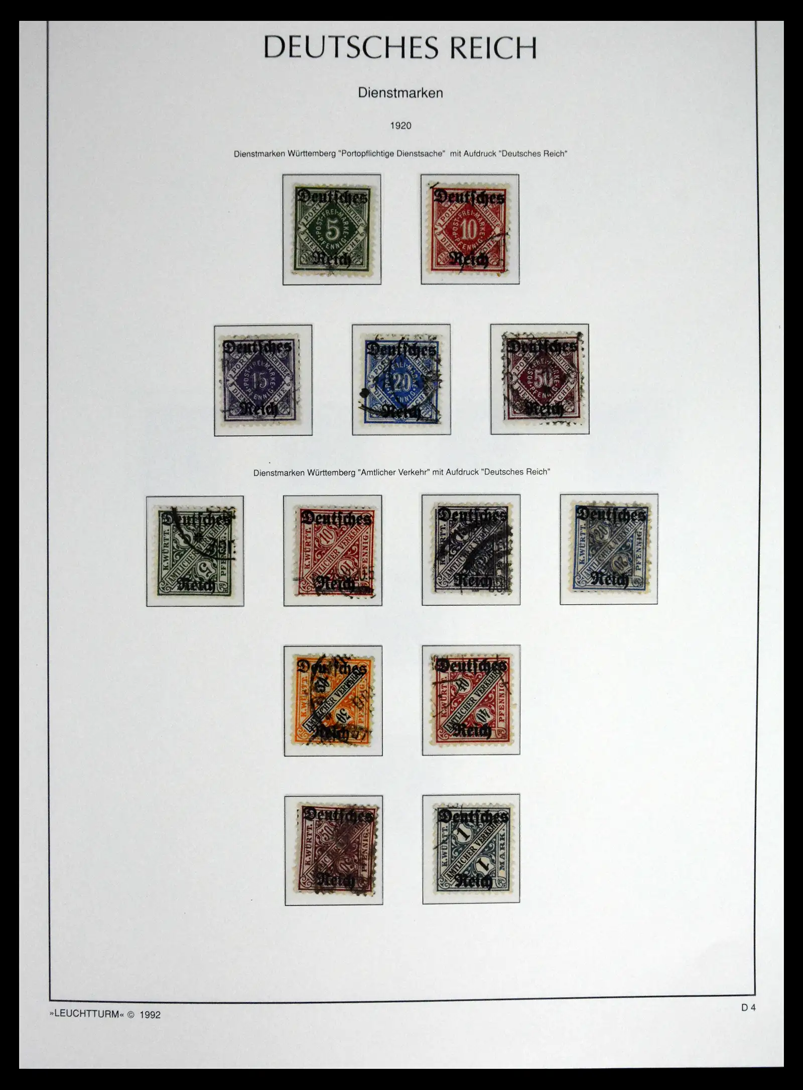 41690 0057 - Stamp collection 41690 Germany Reich used 1872-1945.