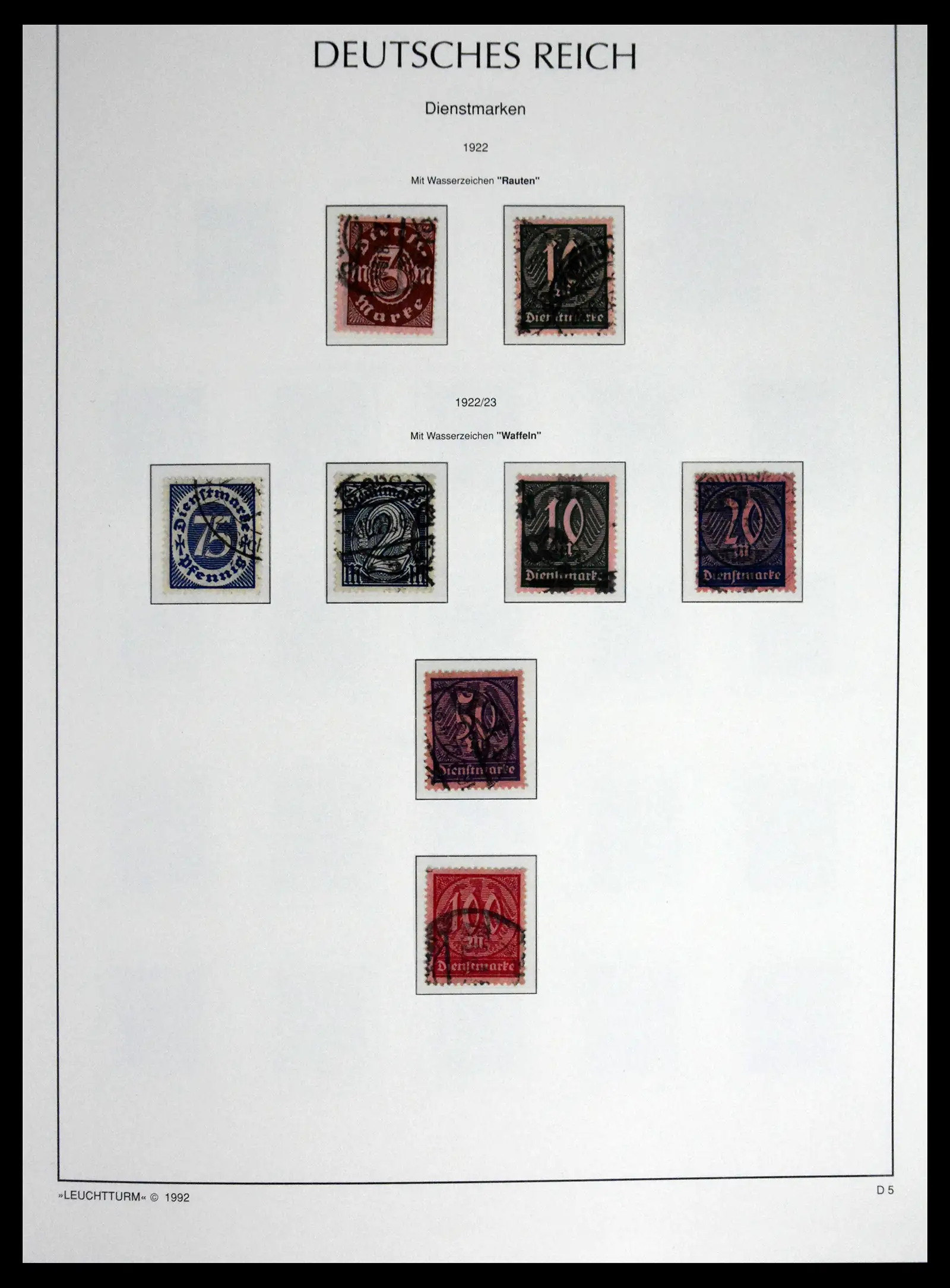 41690 0058 - Stamp collection 41690 Germany Reich used 1872-1945.