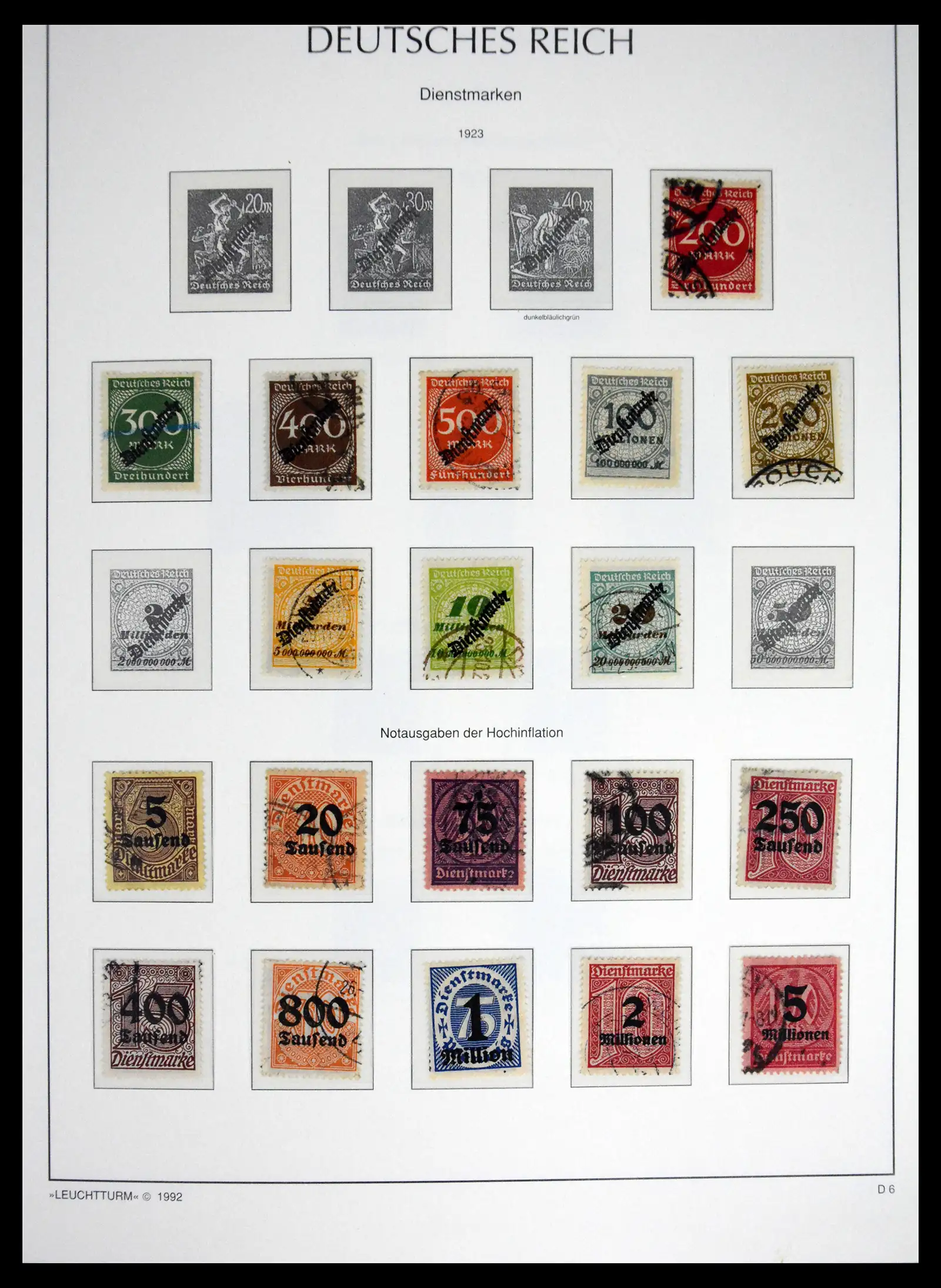 41690 0059 - Stamp collection 41690 Germany Reich used 1872-1945.