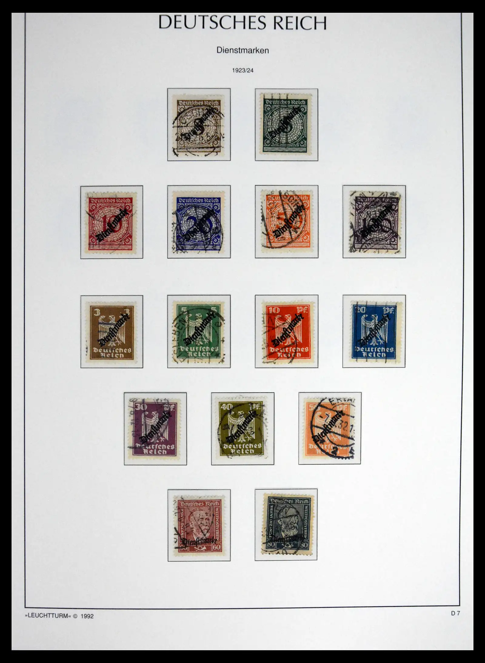 41690 0061 - Stamp collection 41690 Germany Reich used 1872-1945.