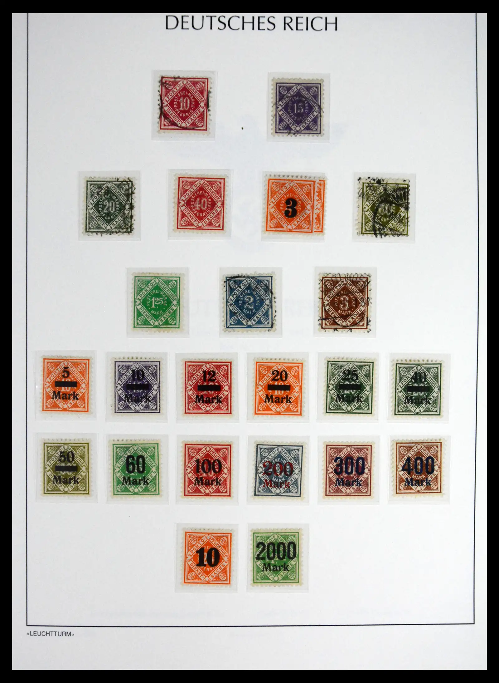 41690 0064 - Stamp collection 41690 Germany Reich used 1872-1945.
