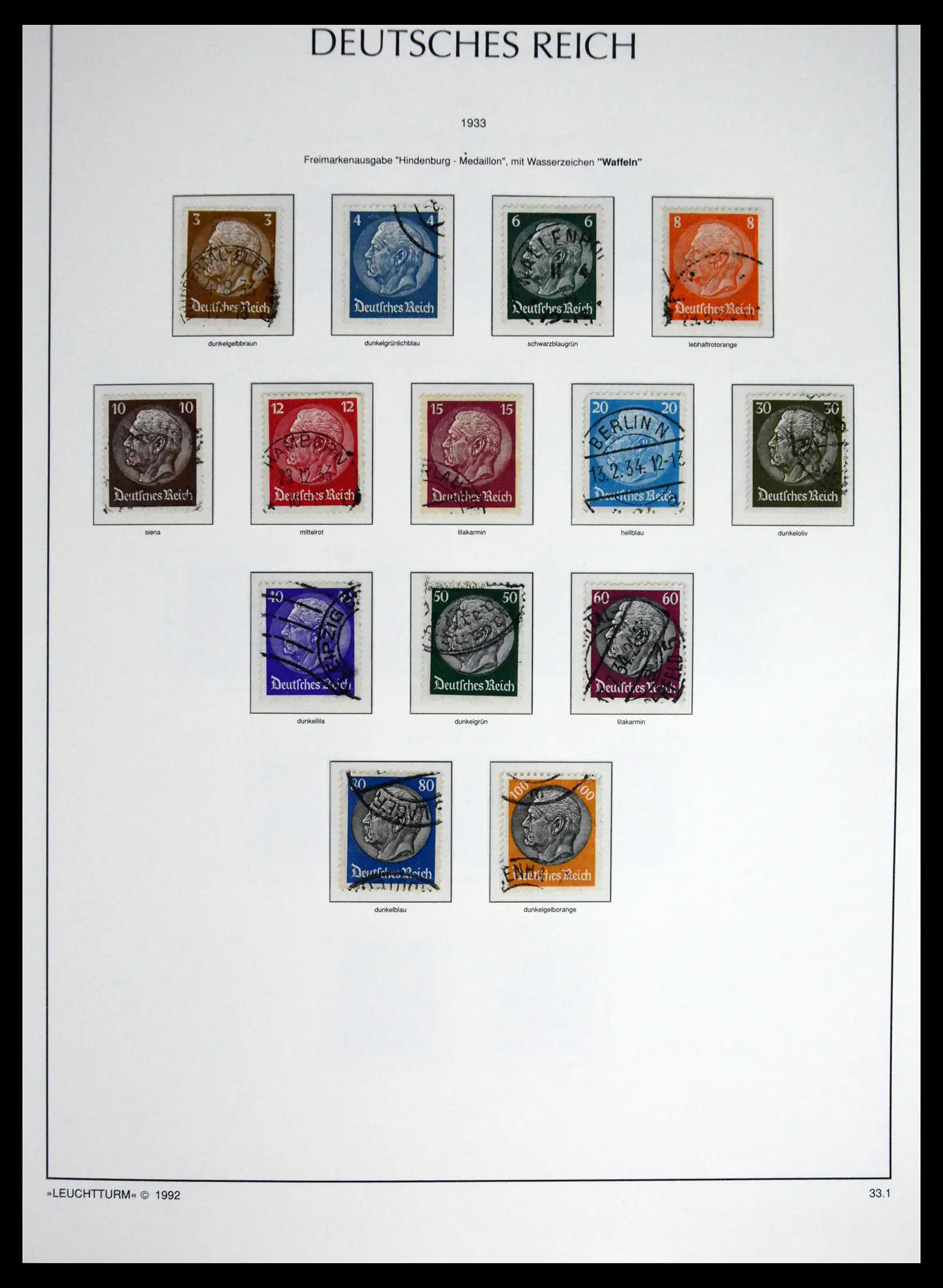 41690 0065 - Stamp collection 41690 Germany Reich used 1872-1945.