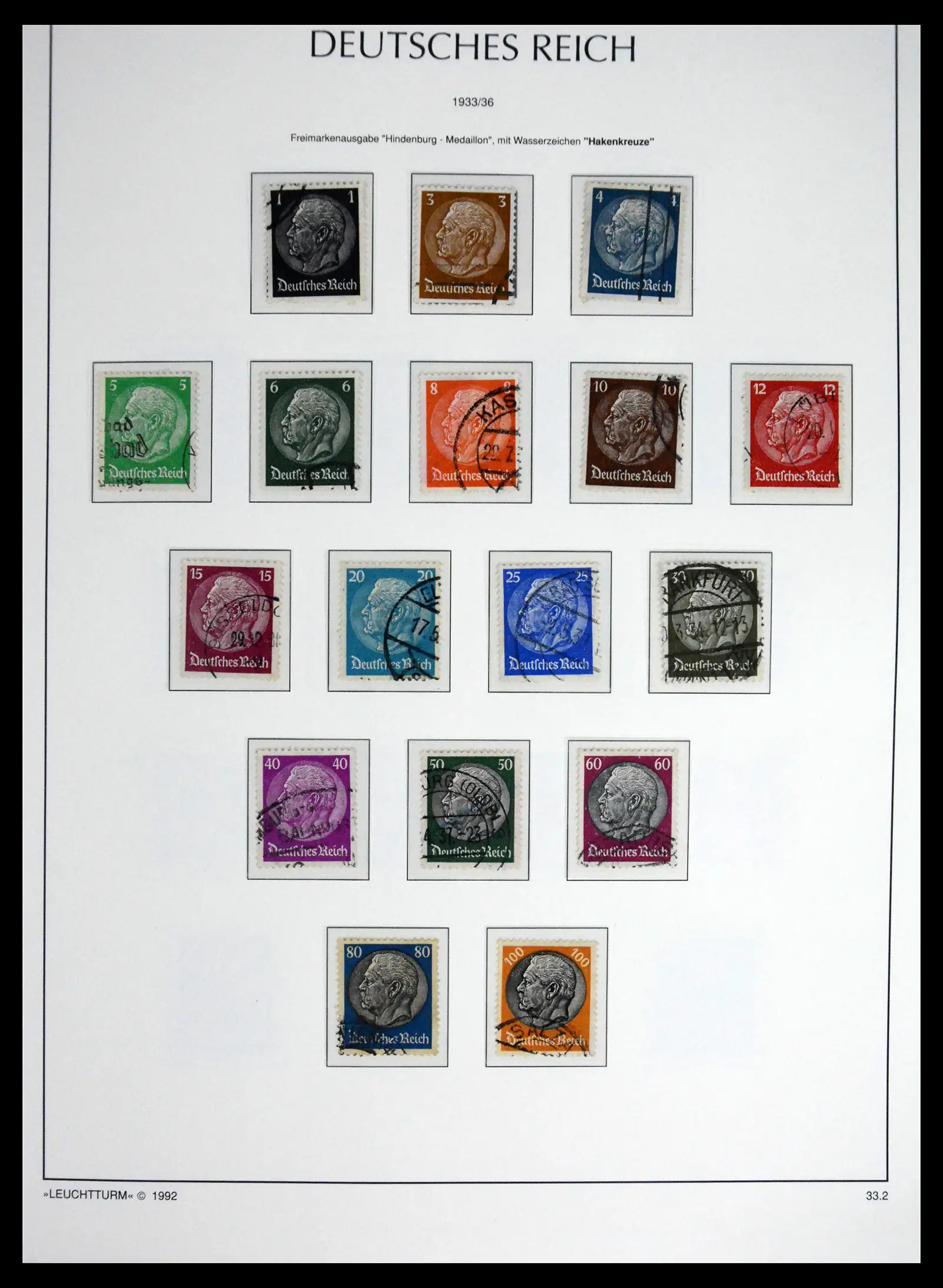 41690 0066 - Stamp collection 41690 Germany Reich used 1872-1945.