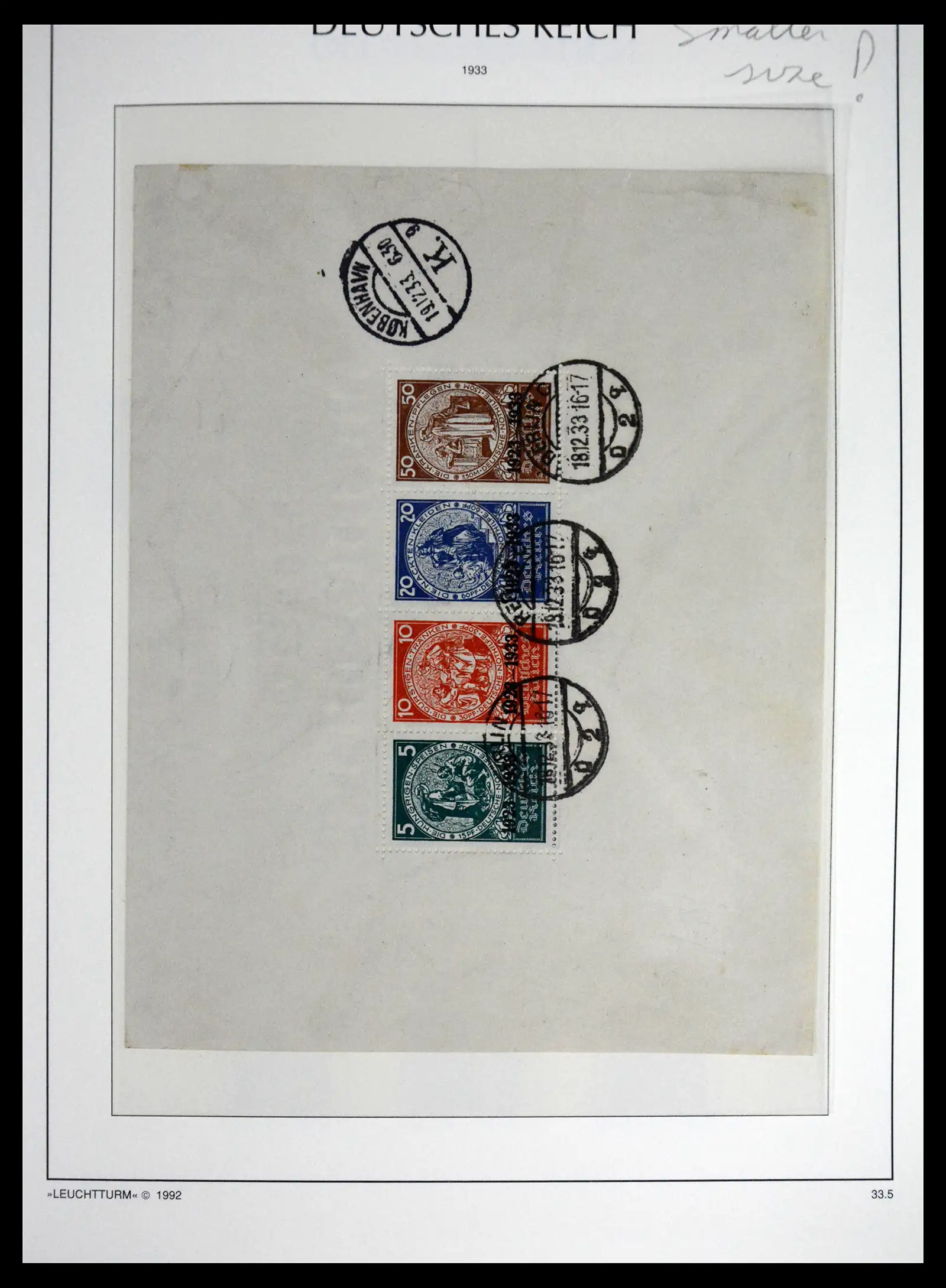 41690 0070 - Stamp collection 41690 Germany Reich used 1872-1945.