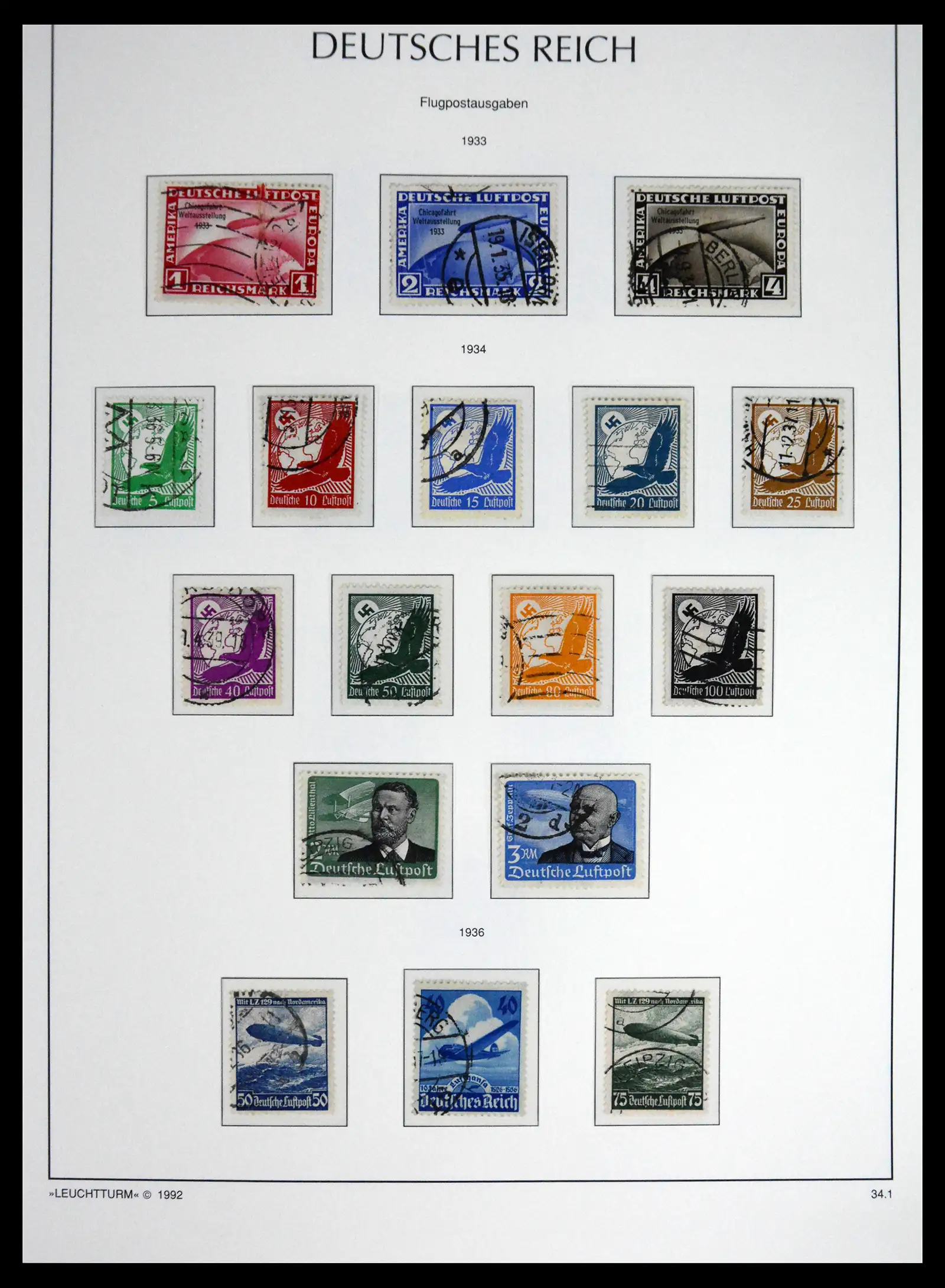 41690 0071 - Stamp collection 41690 Germany Reich used 1872-1945.