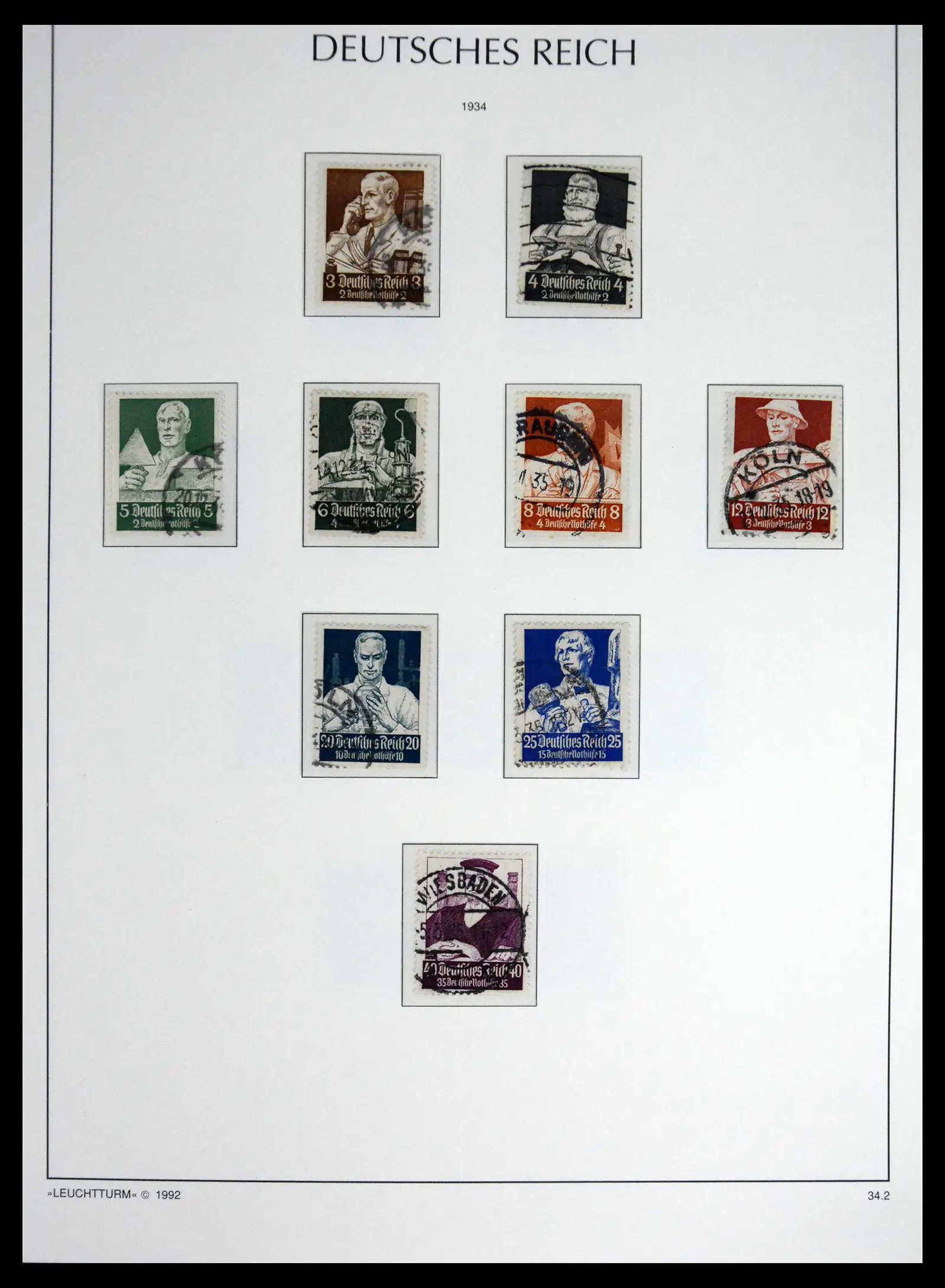 41690 0072 - Stamp collection 41690 Germany Reich used 1872-1945.