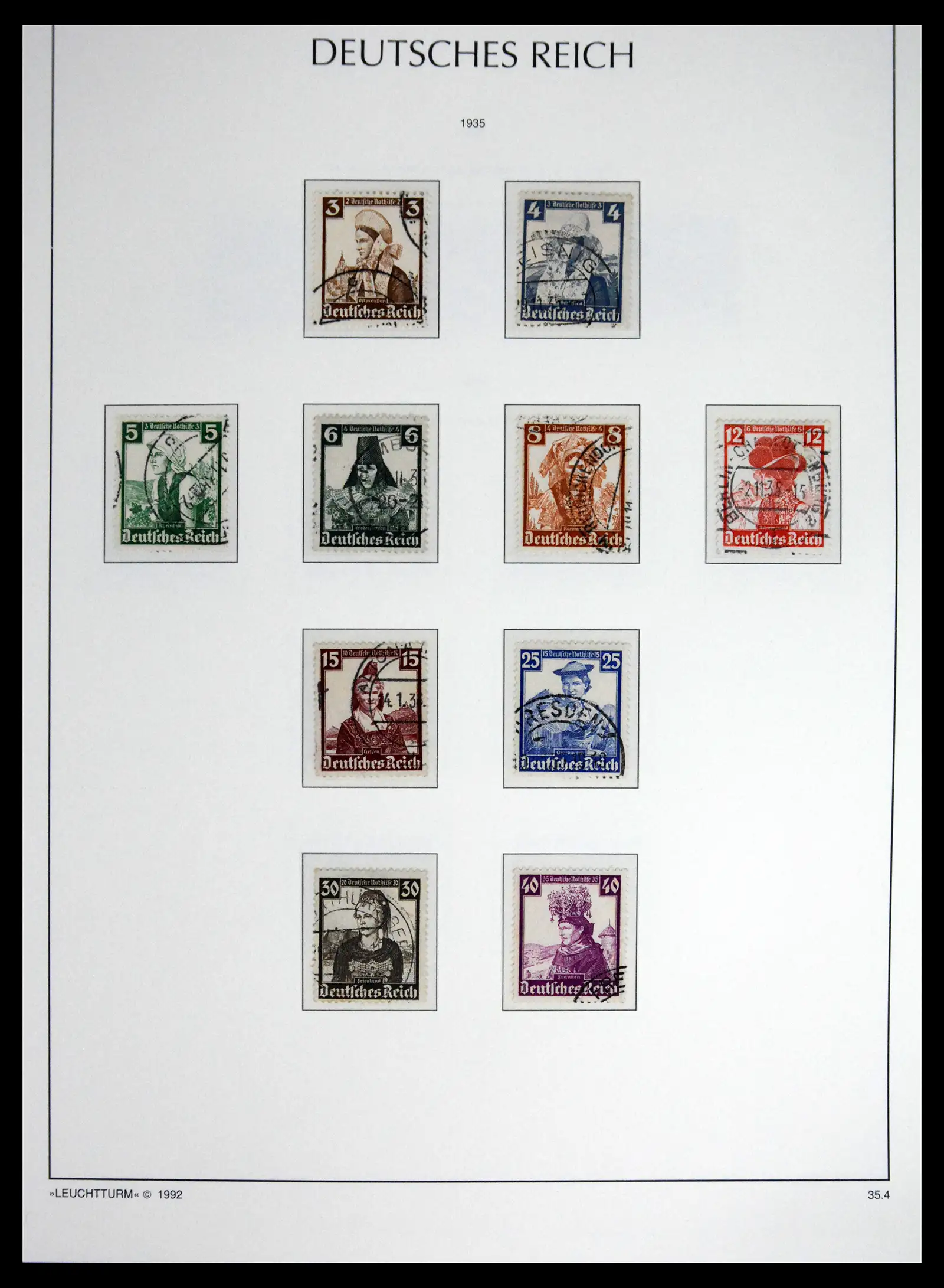 41690 0076 - Stamp collection 41690 Germany Reich used 1872-1945.
