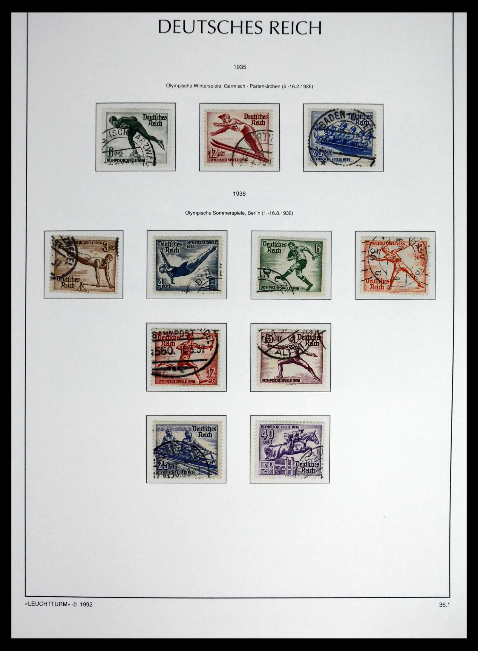 41690 0077 - Stamp collection 41690 Germany Reich used 1872-1945.