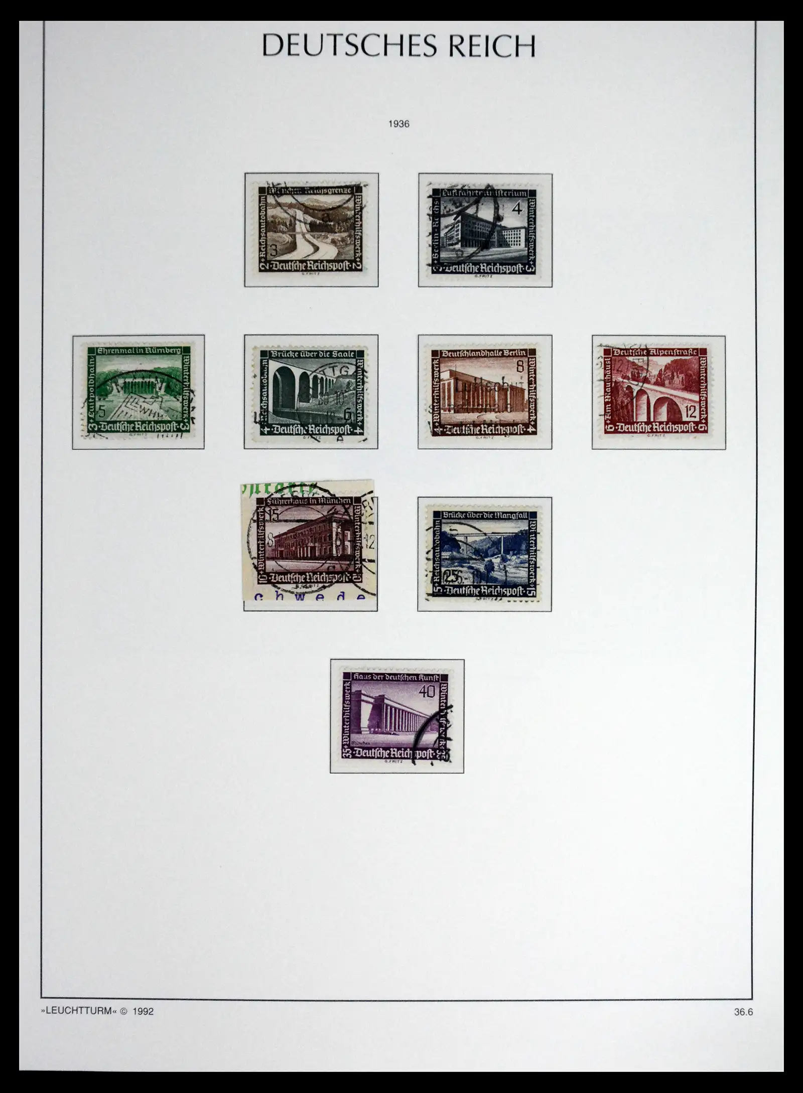 41690 0082 - Stamp collection 41690 Germany Reich used 1872-1945.