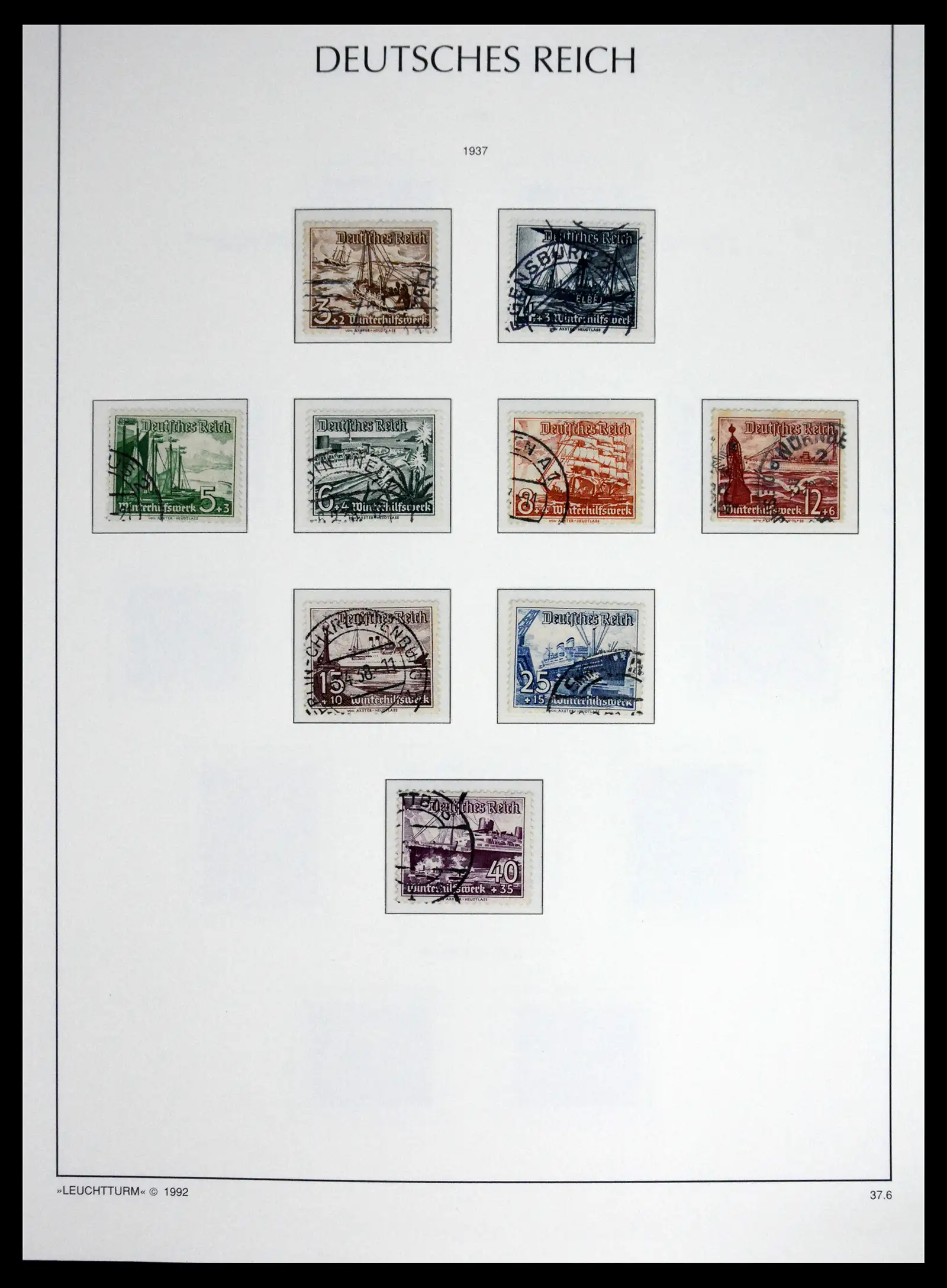 41690 0088 - Stamp collection 41690 Germany Reich used 1872-1945.