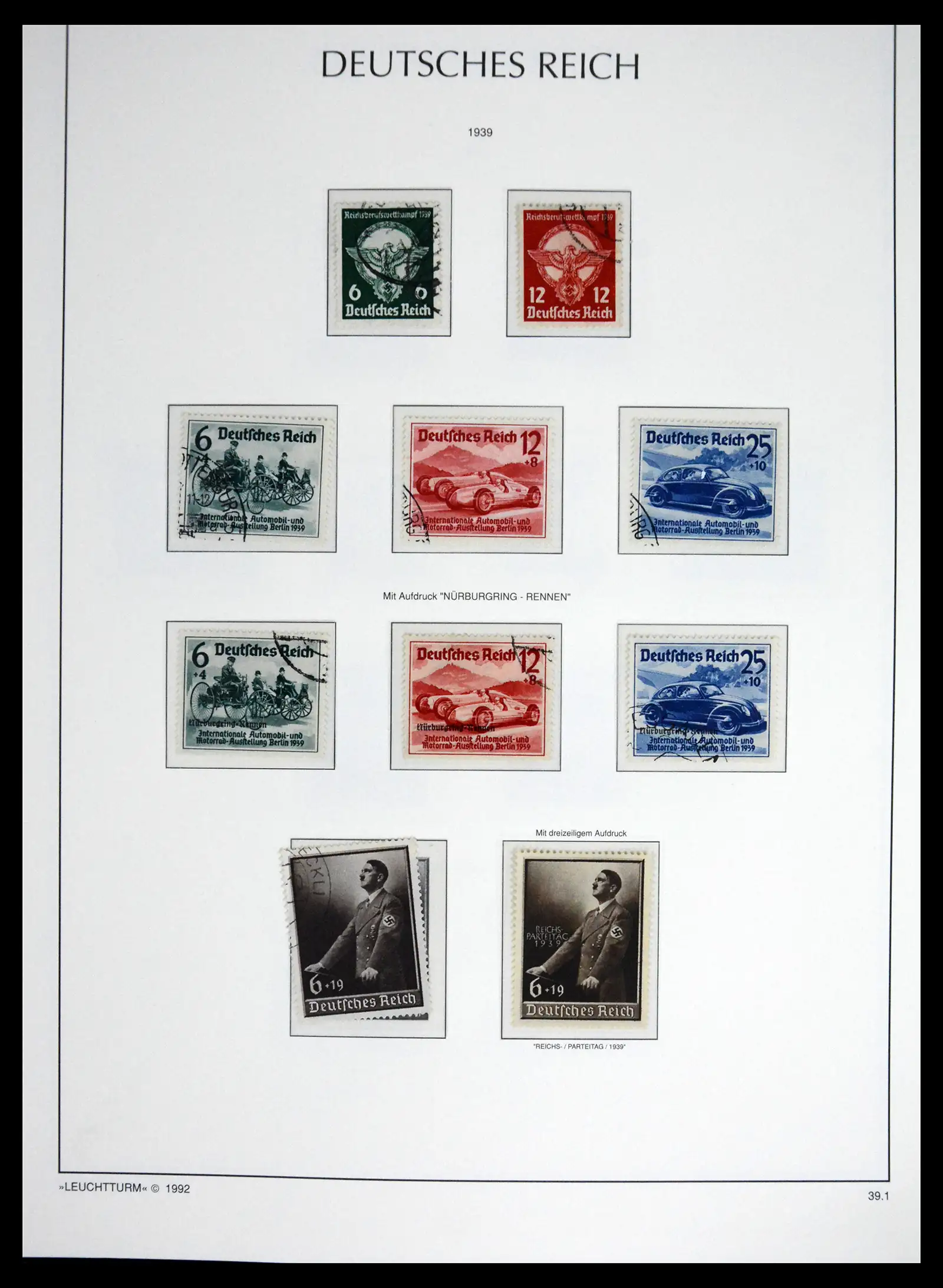 41690 0092 - Stamp collection 41690 Germany Reich used 1872-1945.