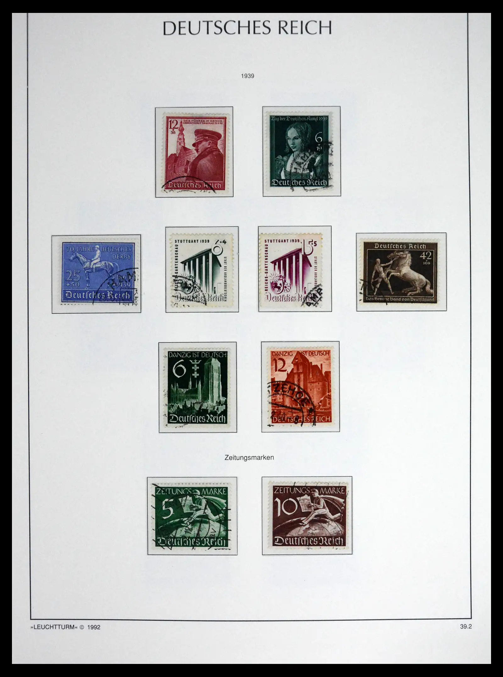 41690 0093 - Stamp collection 41690 Germany Reich used 1872-1945.