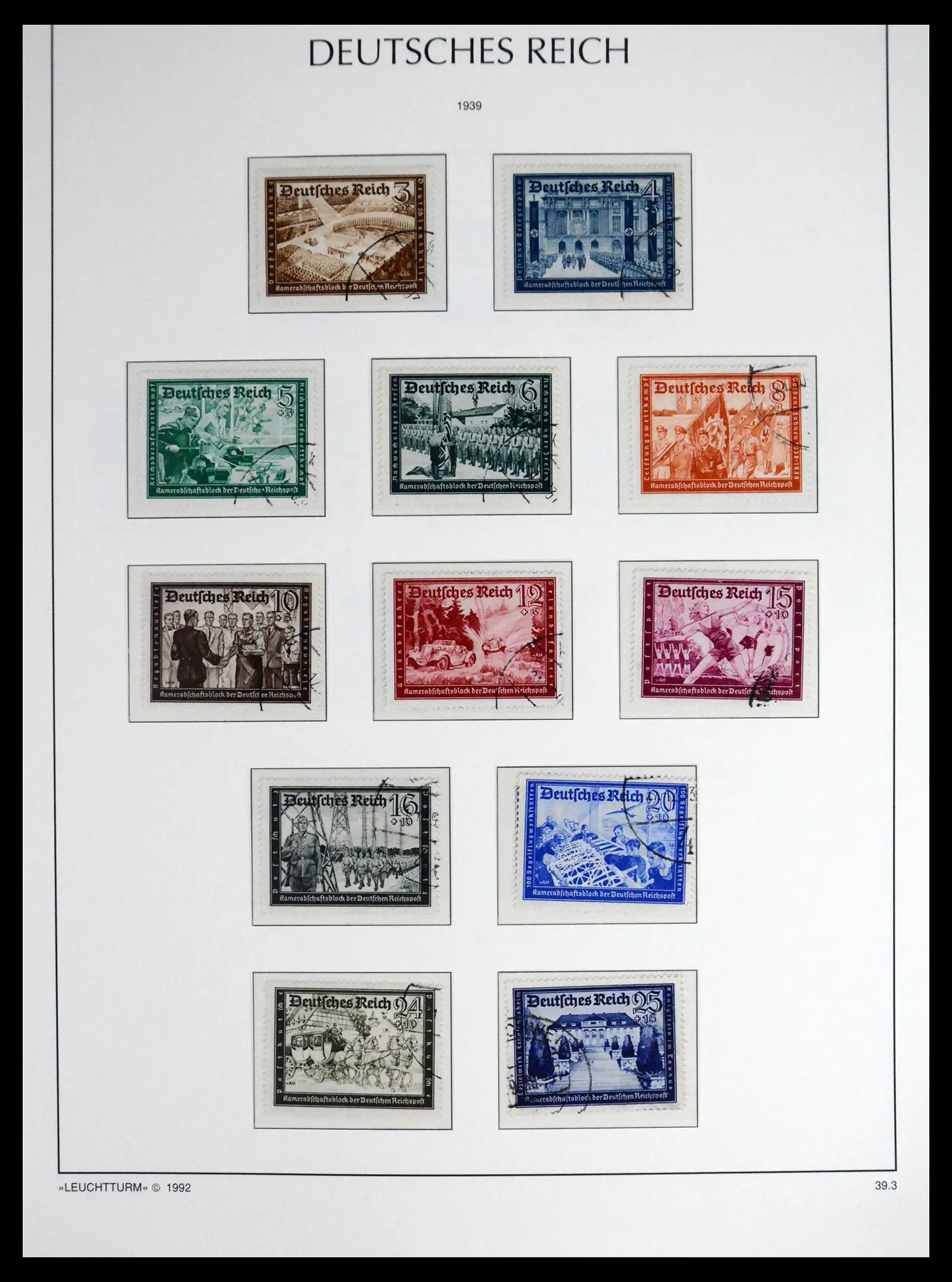 41690 0094 - Stamp collection 41690 Germany Reich used 1872-1945.
