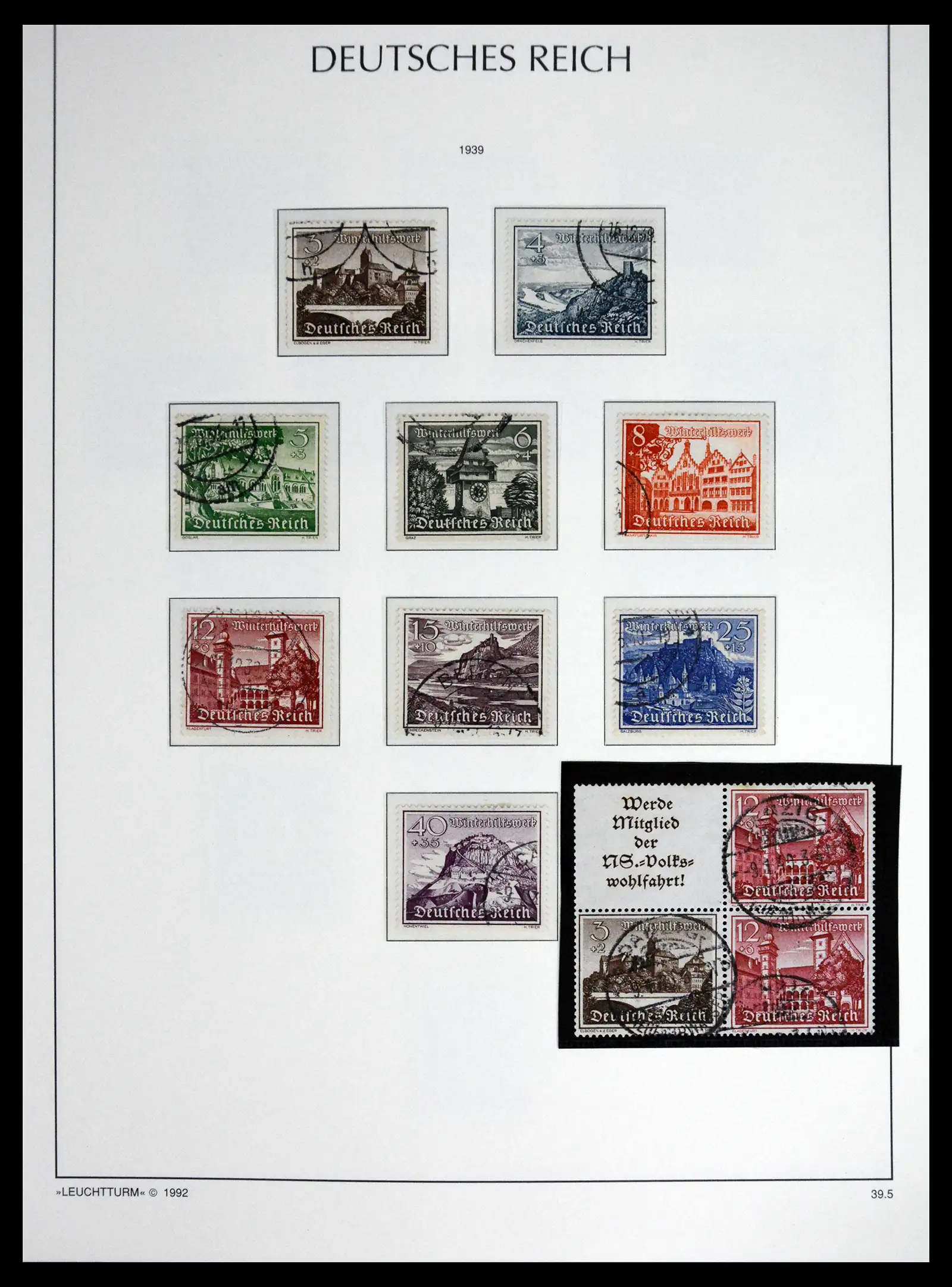 41690 0096 - Stamp collection 41690 Germany Reich used 1872-1945.