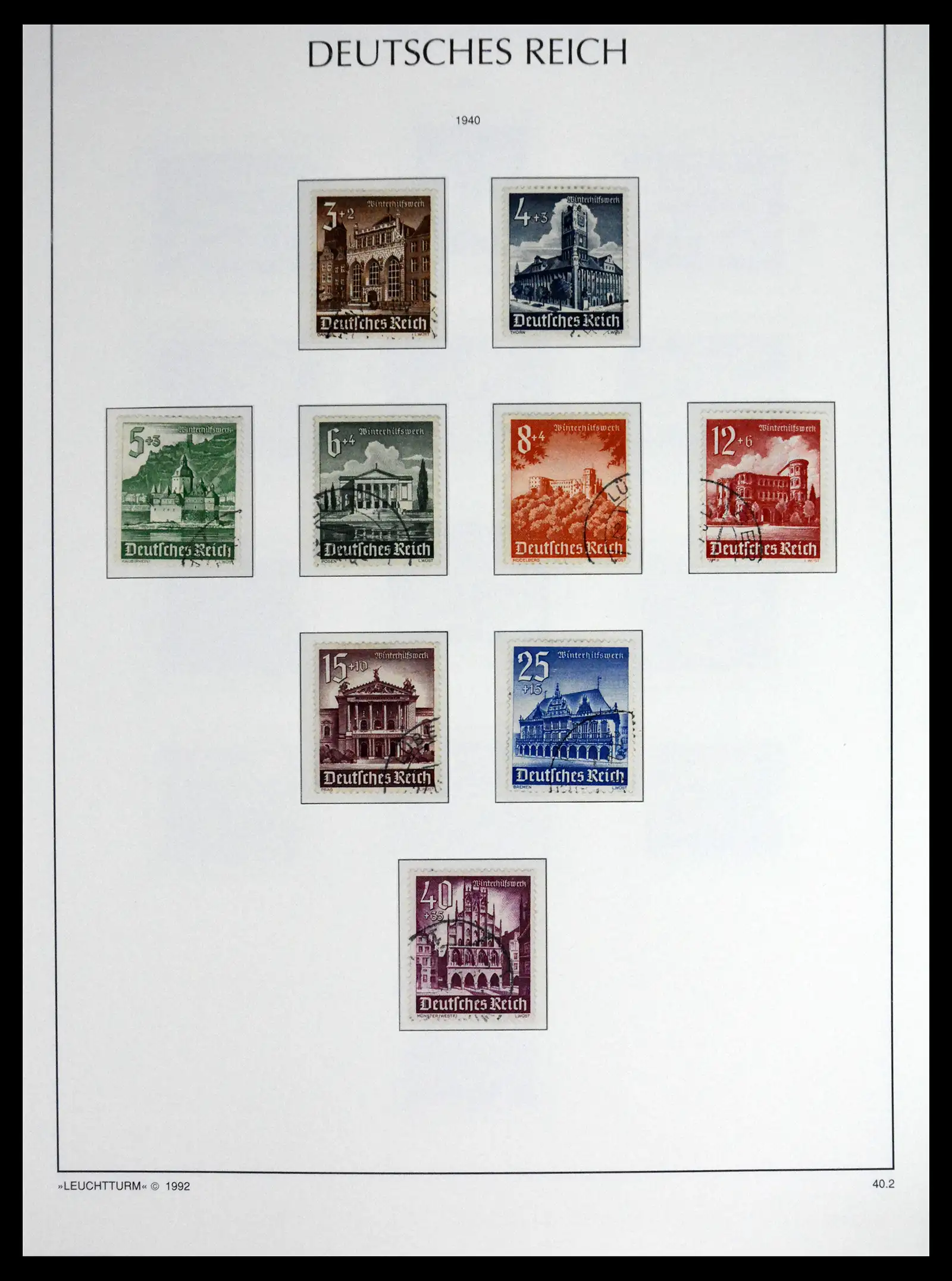 41690 0098 - Stamp collection 41690 Germany Reich used 1872-1945.