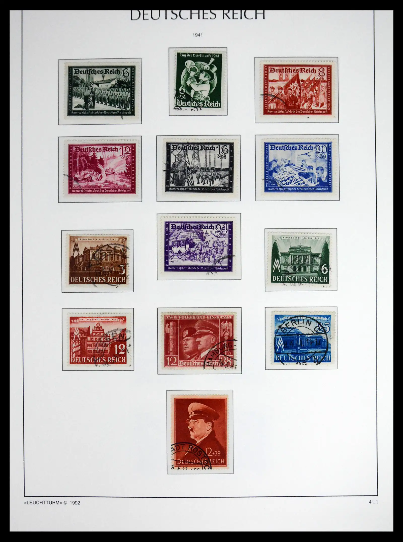 41690 0099 - Stamp collection 41690 Germany Reich used 1872-1945.