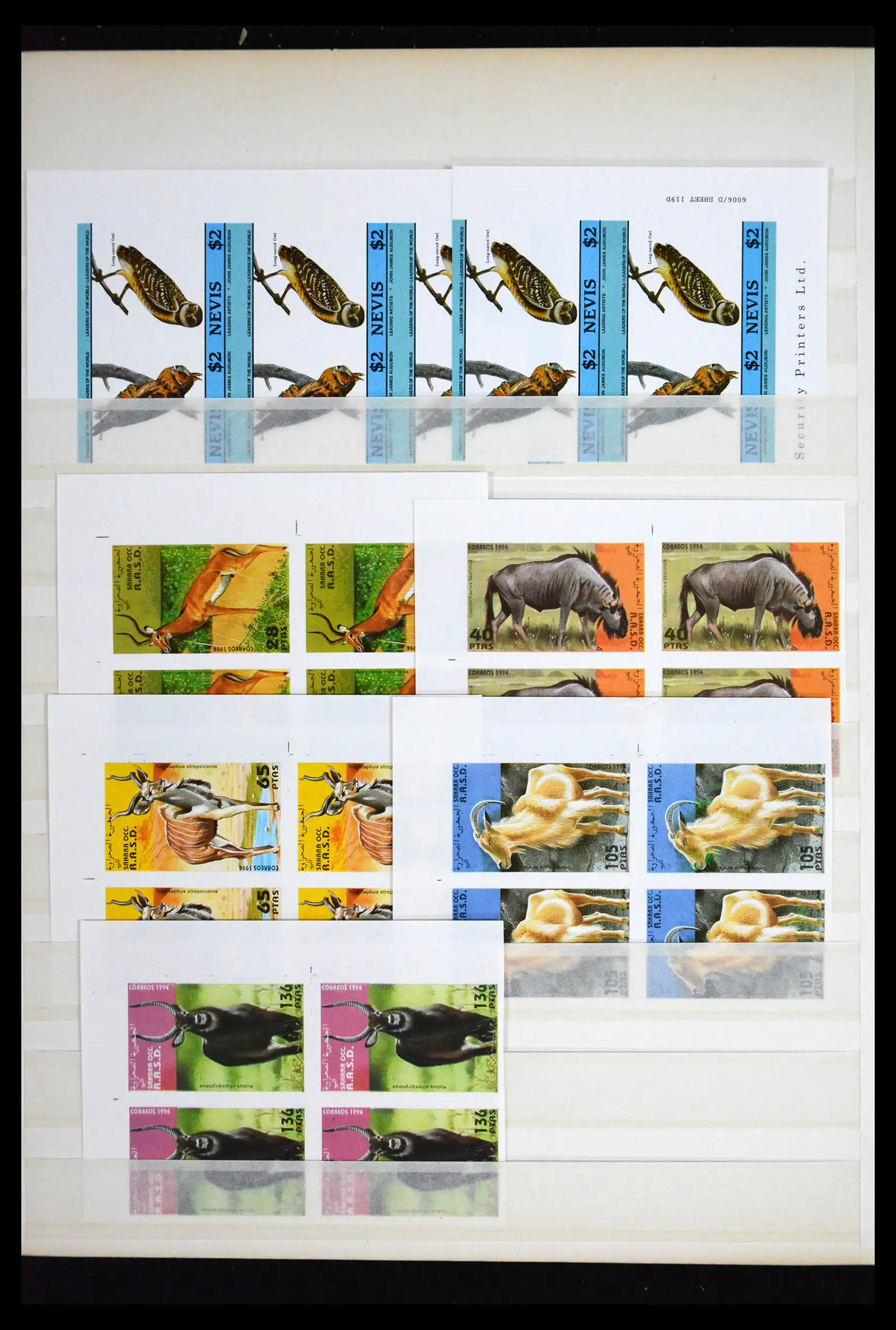 41691 0022 - Stamp collection 41691 Thematic animals imperforated 1950-2000.