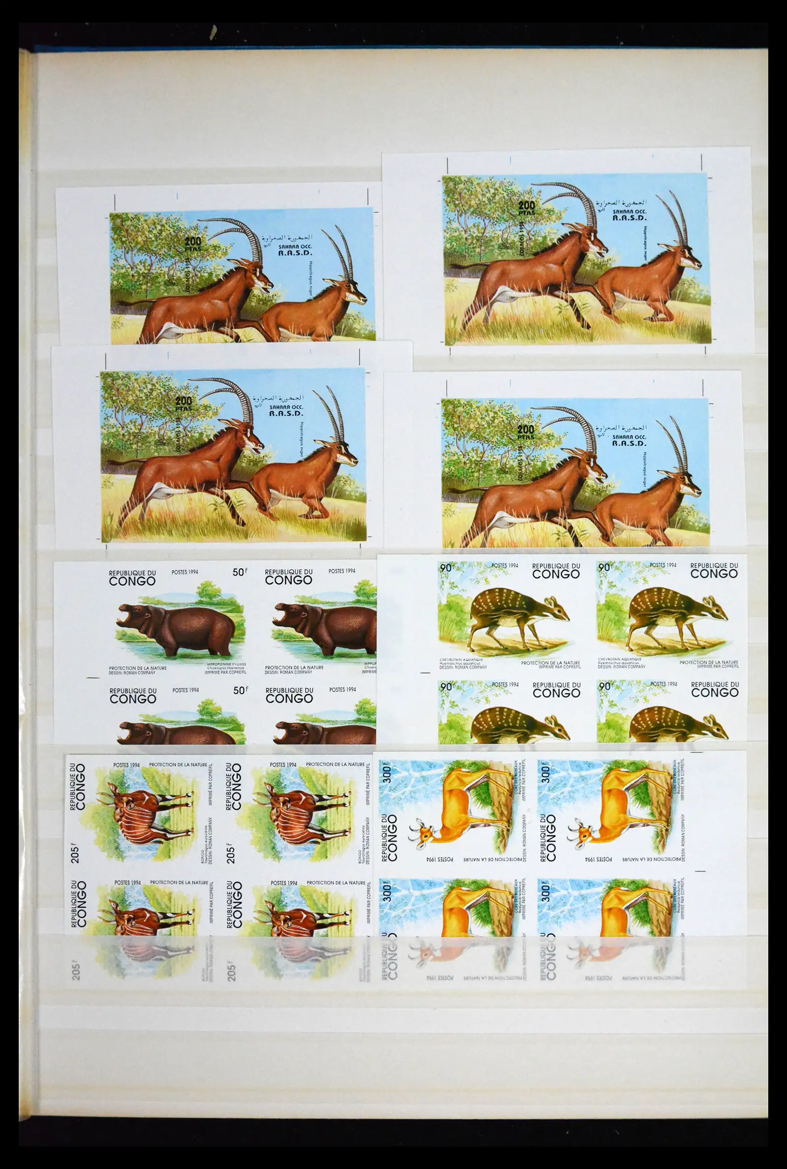 41691 0023 - Stamp collection 41691 Thematic animals imperforated 1950-2000.