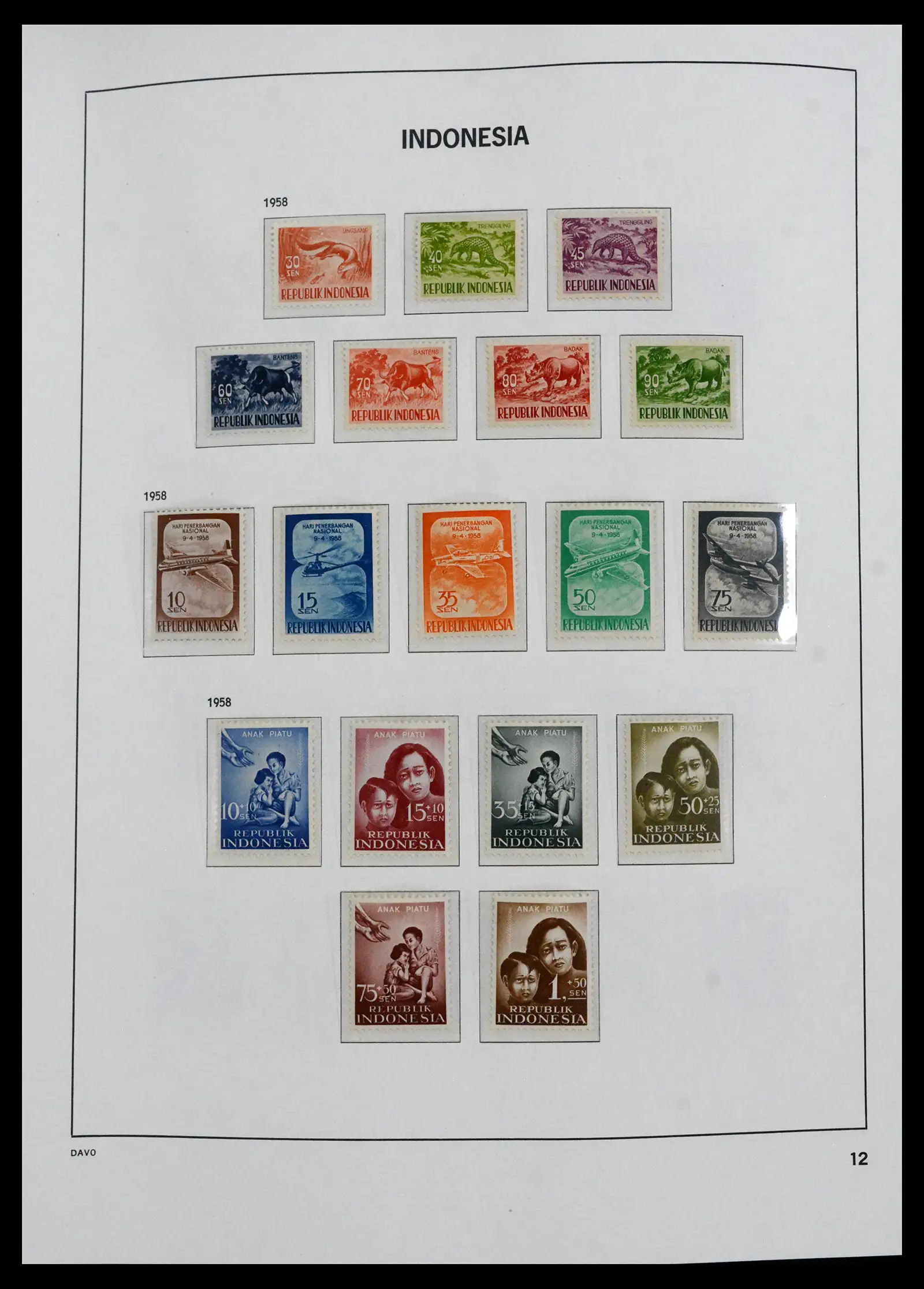 41693 0005 - Stamp collection 41693 Inonesia complete 1955-1999.