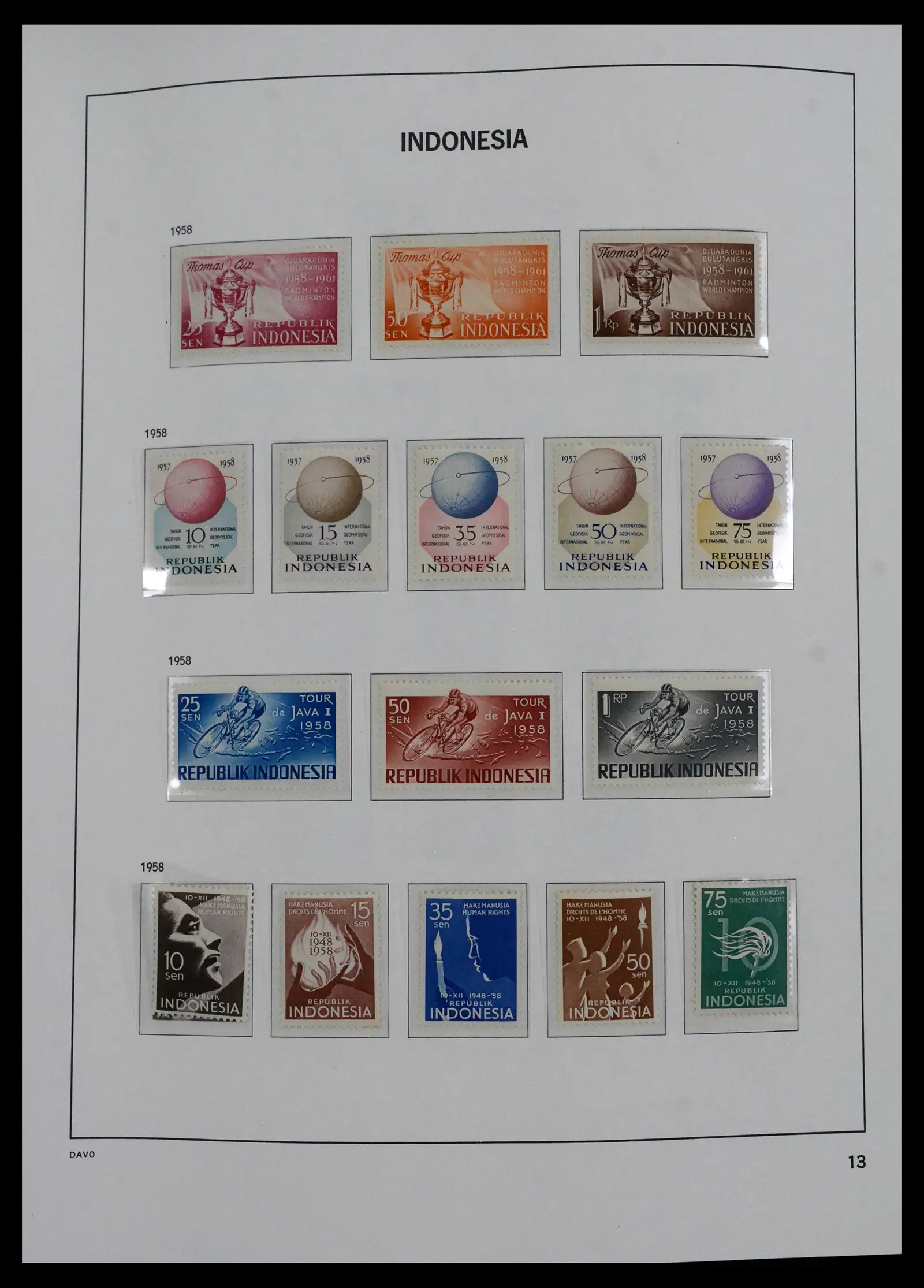 41693 0006 - Stamp collection 41693 Inonesia complete 1955-1999.