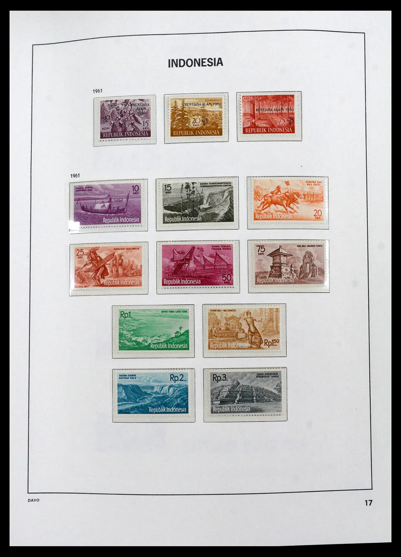 41693 0010 - Stamp collection 41693 Inonesia complete 1955-1999.
