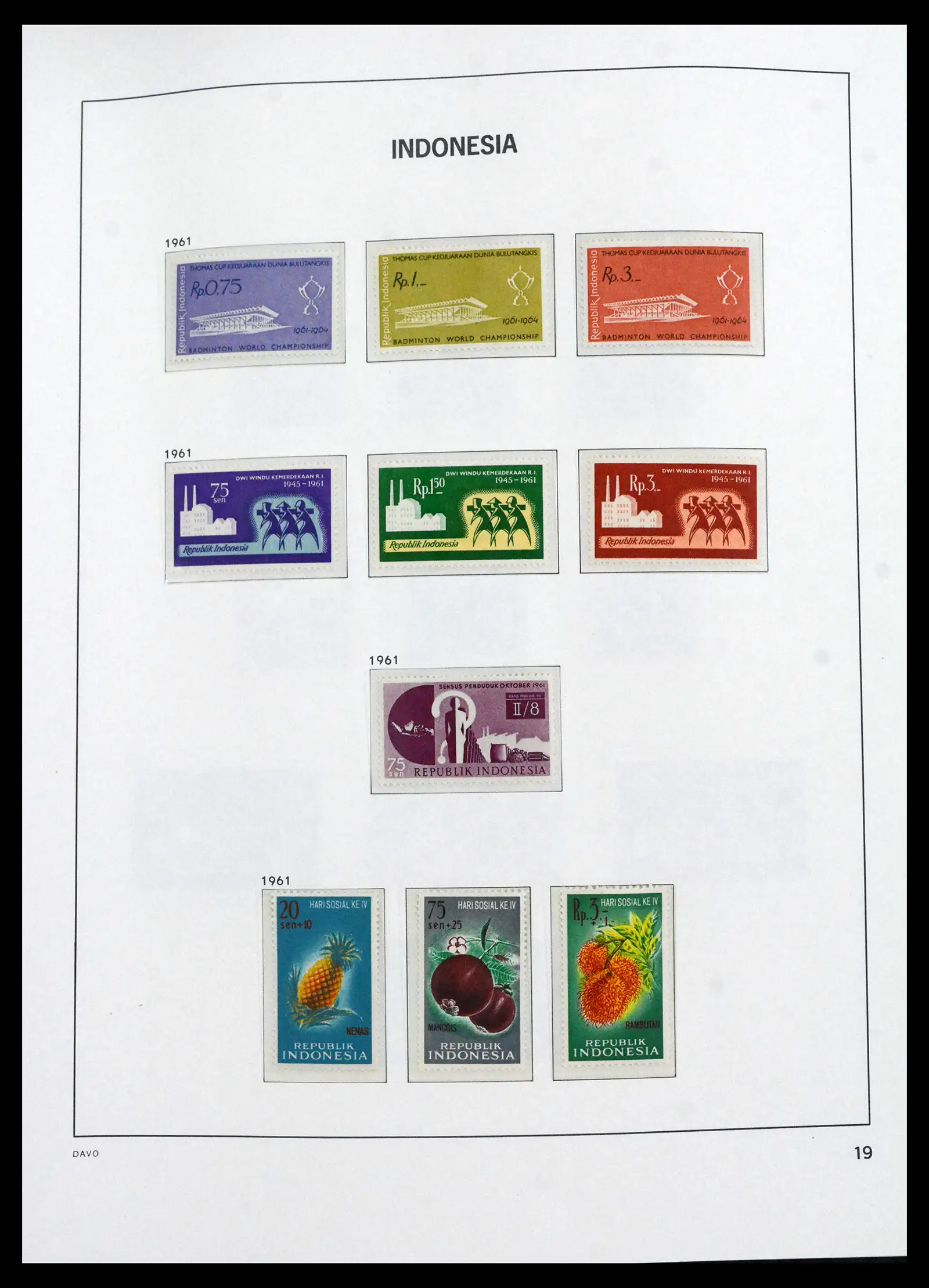 41693 0014 - Stamp collection 41693 Inonesia complete 1955-1999.