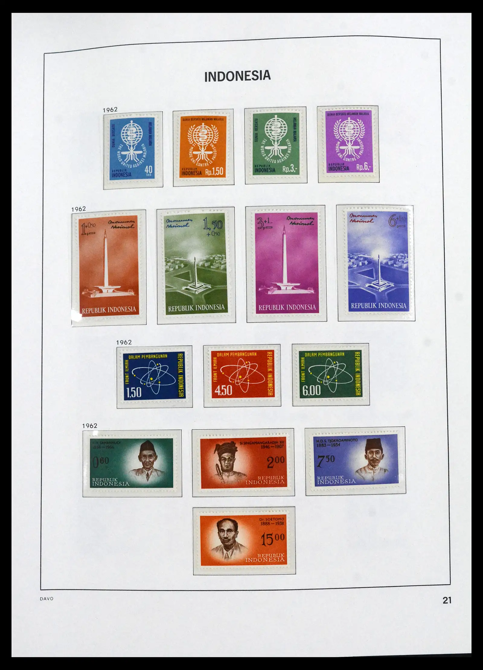 41693 0016 - Stamp collection 41693 Inonesia complete 1955-1999.