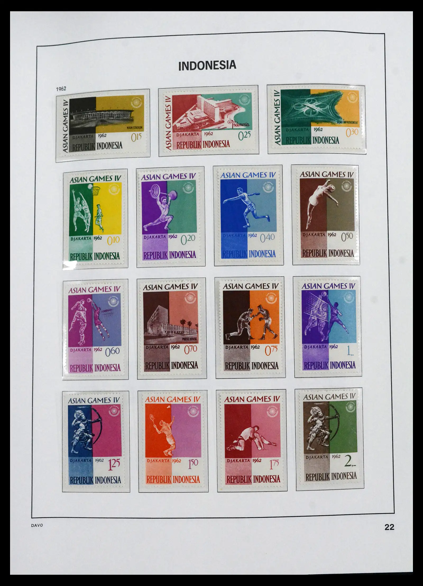 41693 0017 - Stamp collection 41693 Inonesia complete 1955-1999.