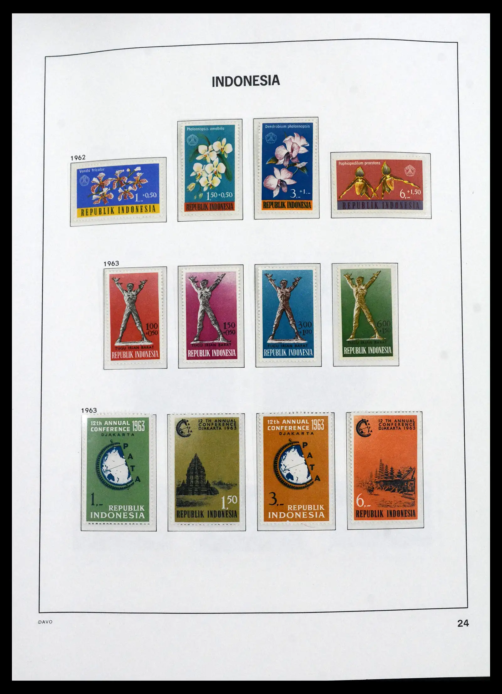 41693 0019 - Stamp collection 41693 Inonesia complete 1955-1999.