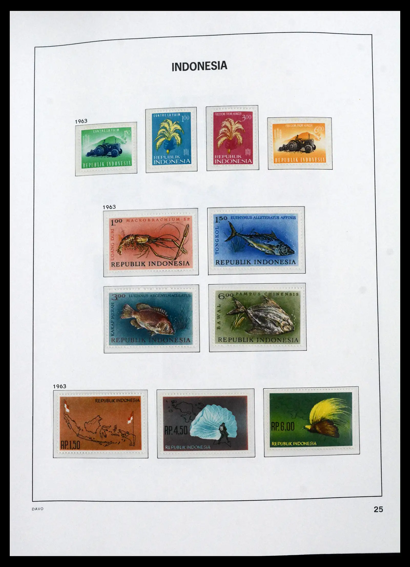 41693 0020 - Stamp collection 41693 Inonesia complete 1955-1999.