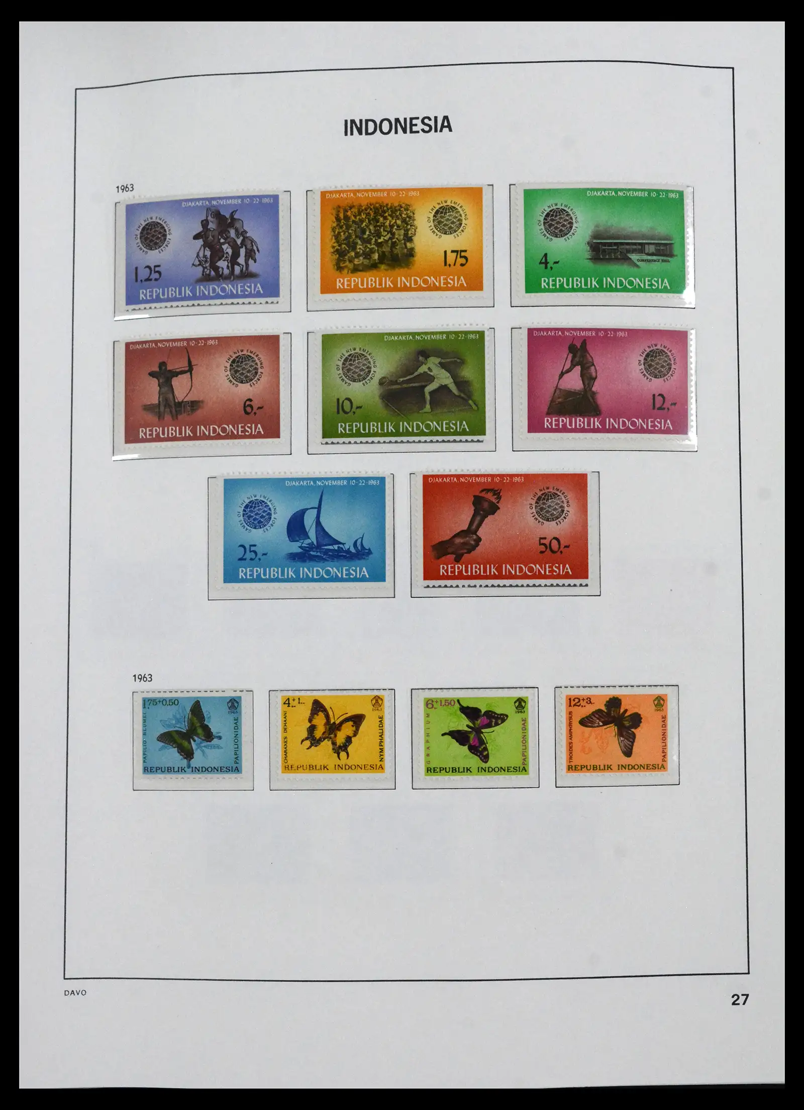 41693 0022 - Stamp collection 41693 Inonesia complete 1955-1999.