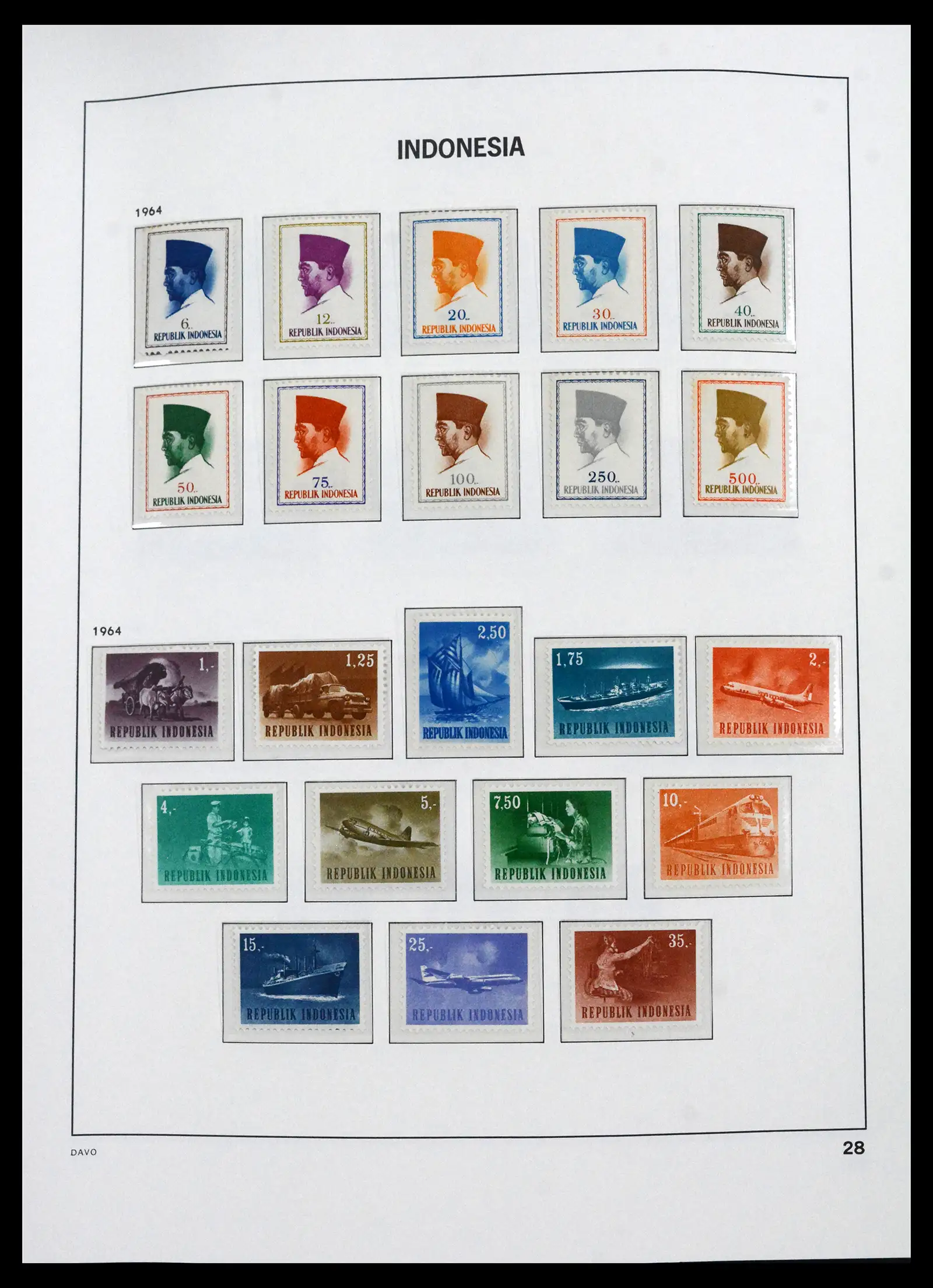 41693 0023 - Stamp collection 41693 Inonesia complete 1955-1999.