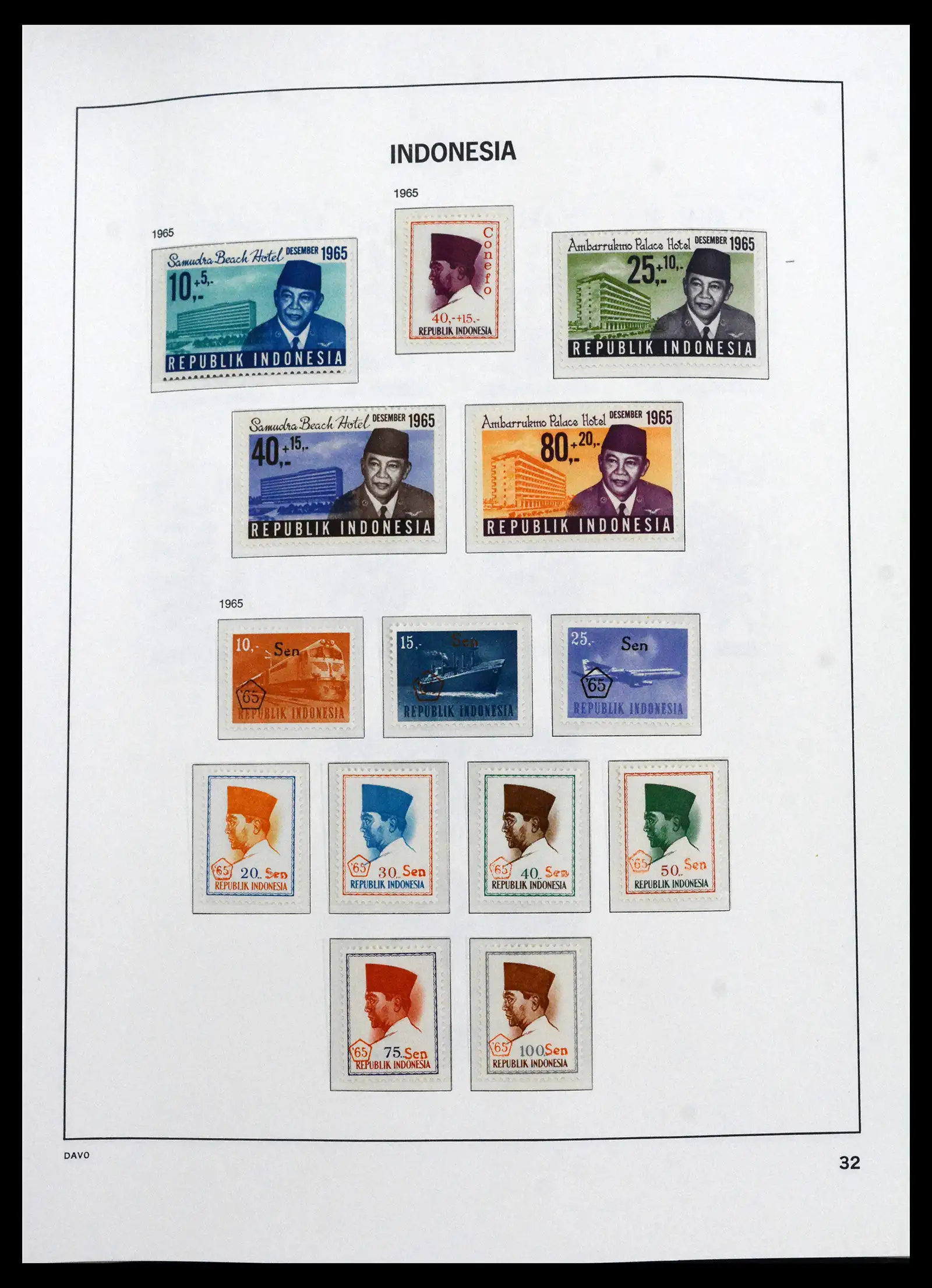 41693 0027 - Stamp collection 41693 Inonesia complete 1955-1999.