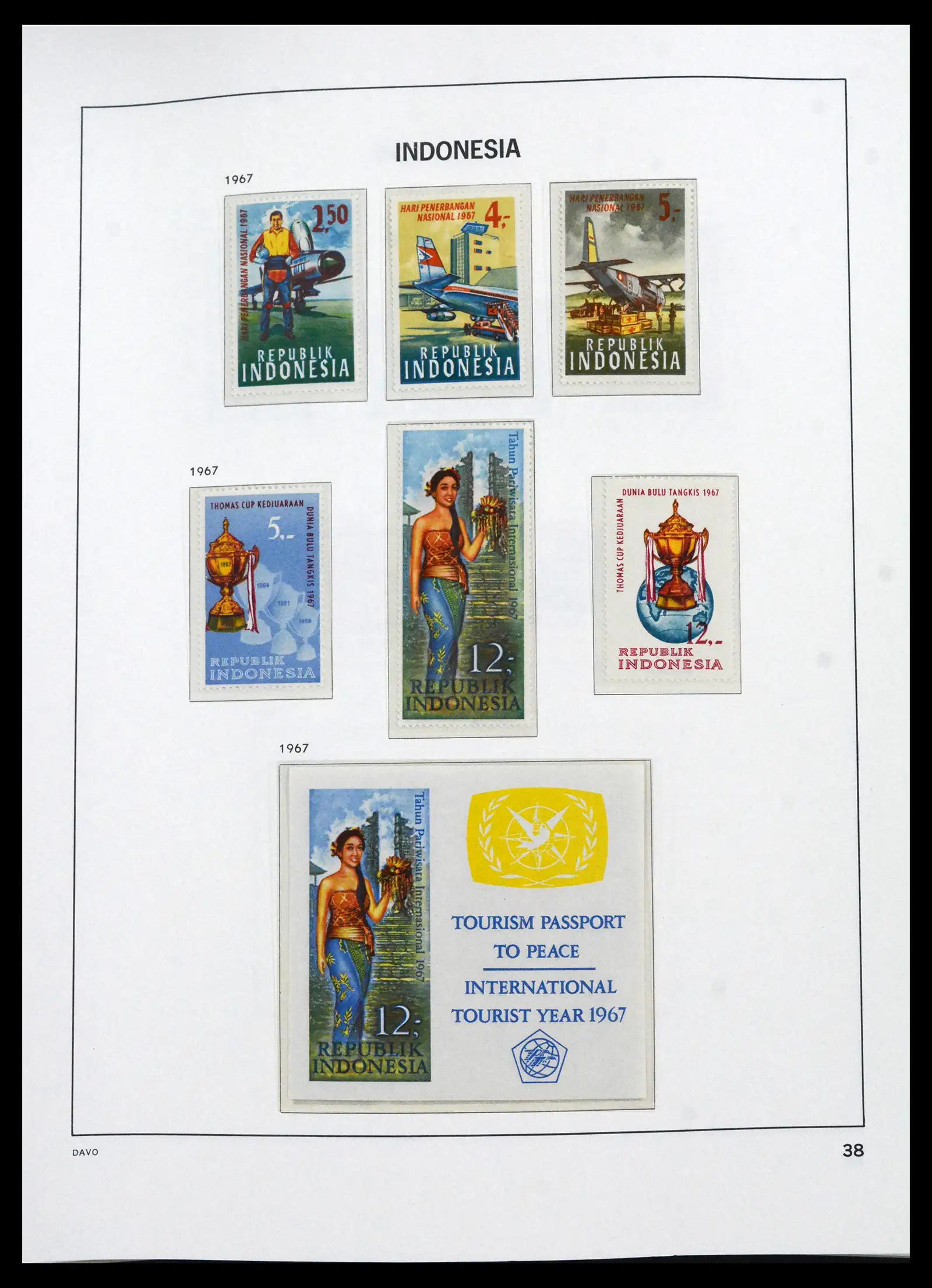 41693 0033 - Stamp collection 41693 Inonesia complete 1955-1999.