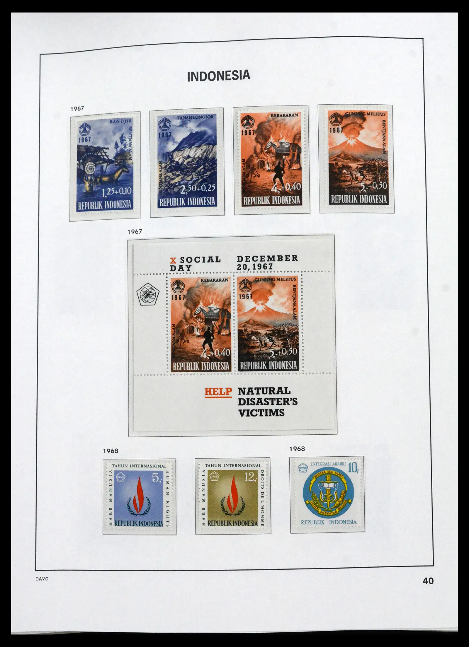 41693 0035 - Stamp collection 41693 Inonesia complete 1955-1999.