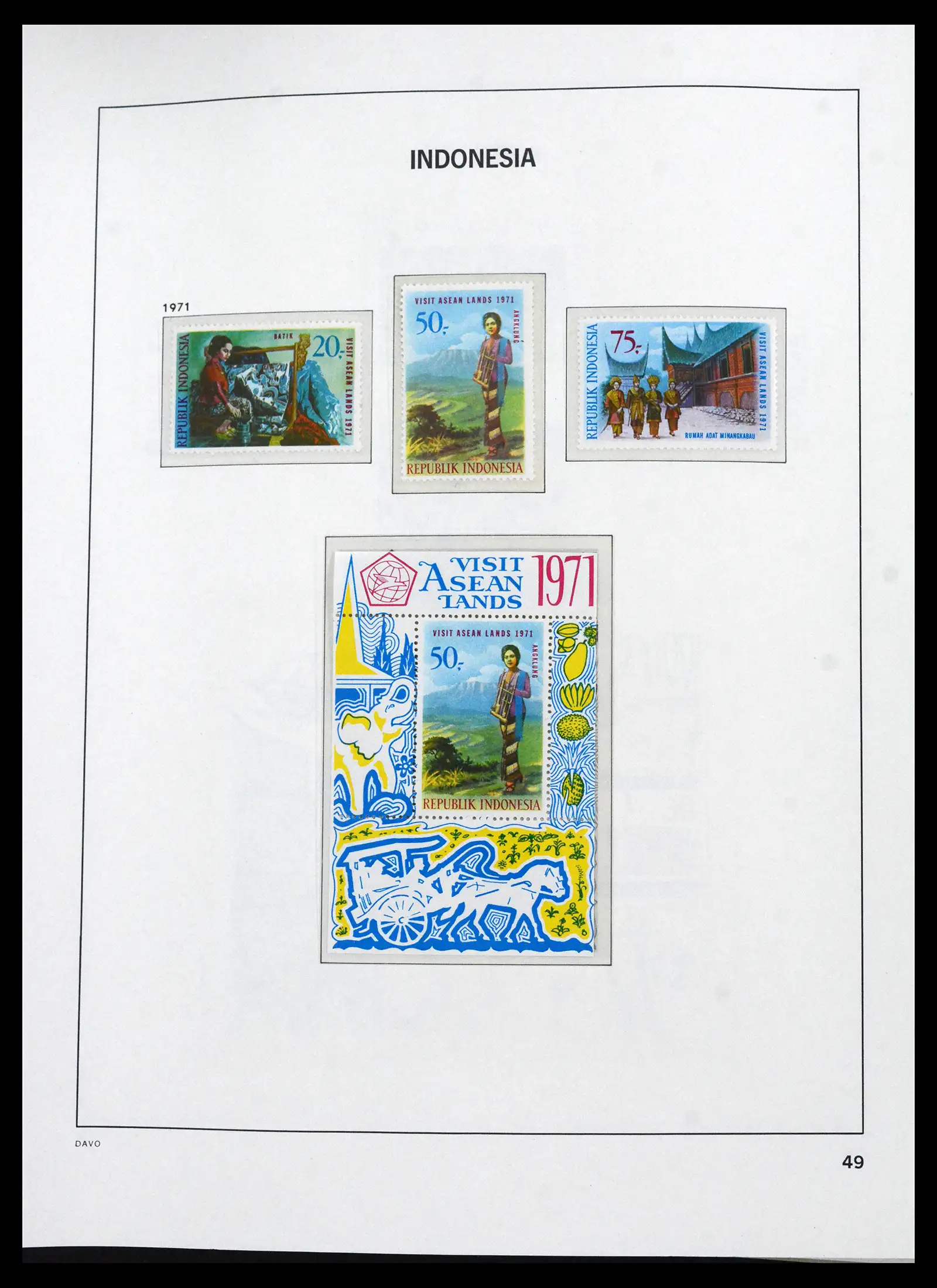 41693 0044 - Stamp collection 41693 Inonesia complete 1955-1999.