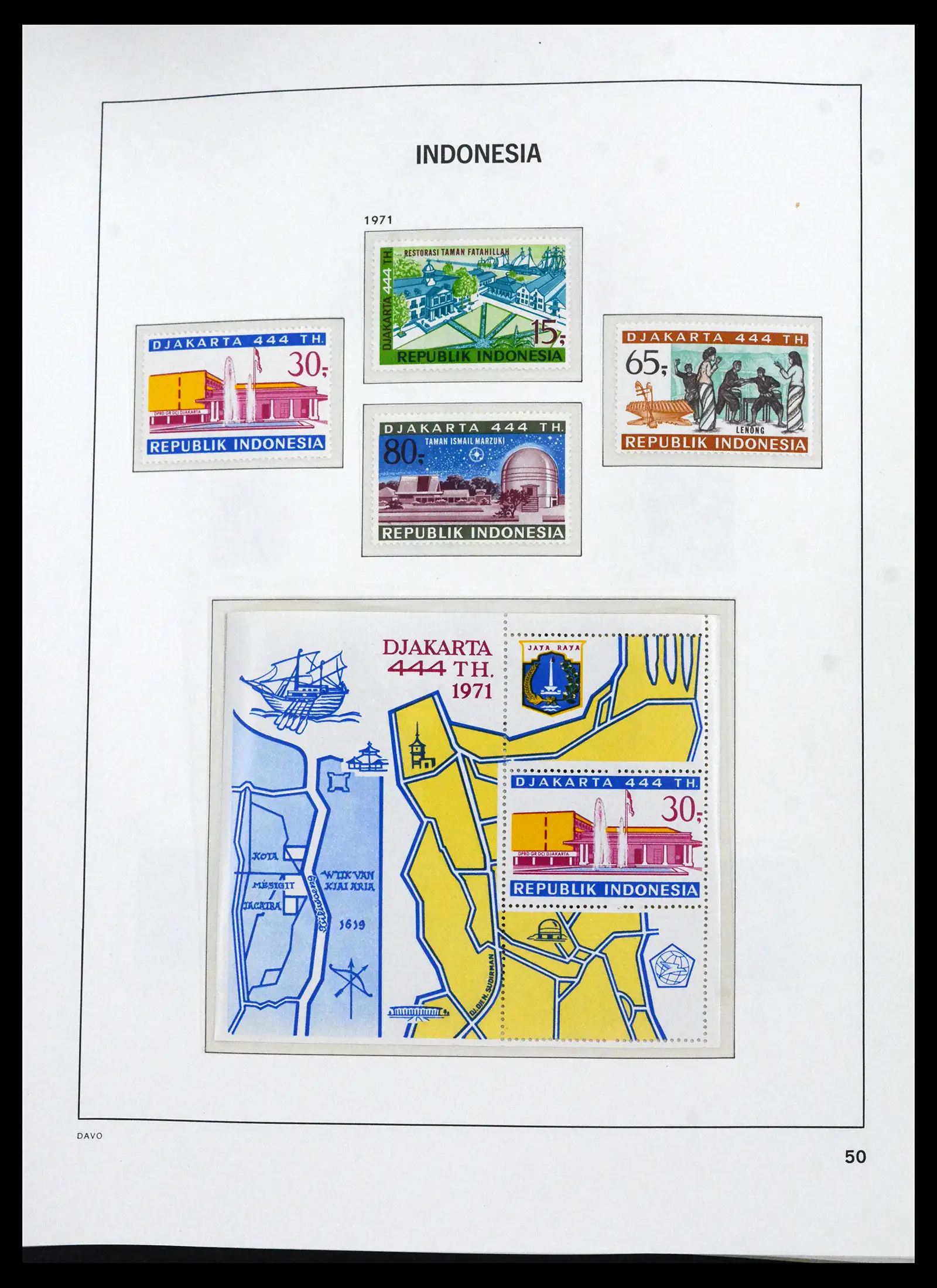 41693 0045 - Stamp collection 41693 Inonesia complete 1955-1999.