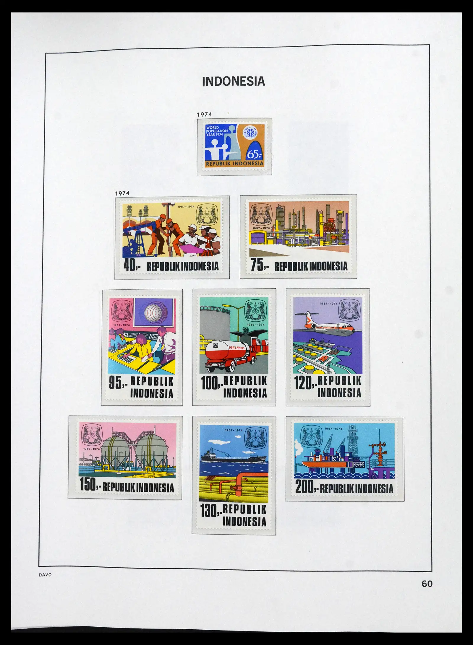 41693 0055 - Stamp collection 41693 Inonesia complete 1955-1999.