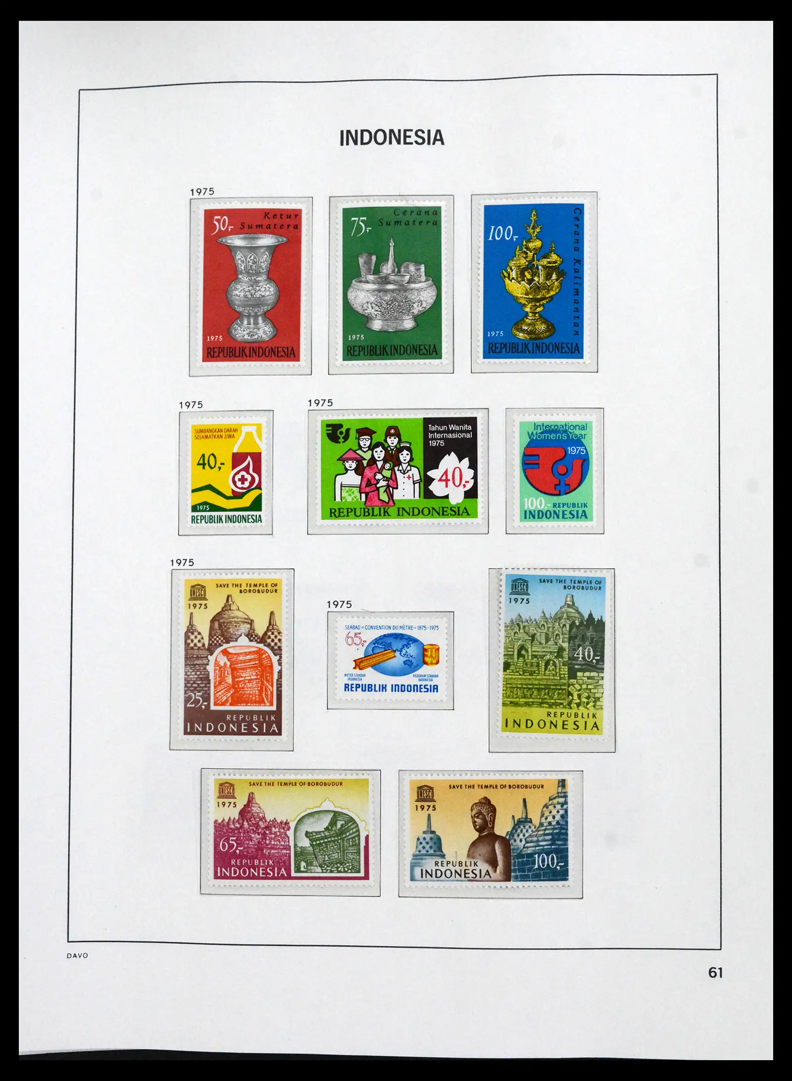 41693 0056 - Stamp collection 41693 Inonesia complete 1955-1999.