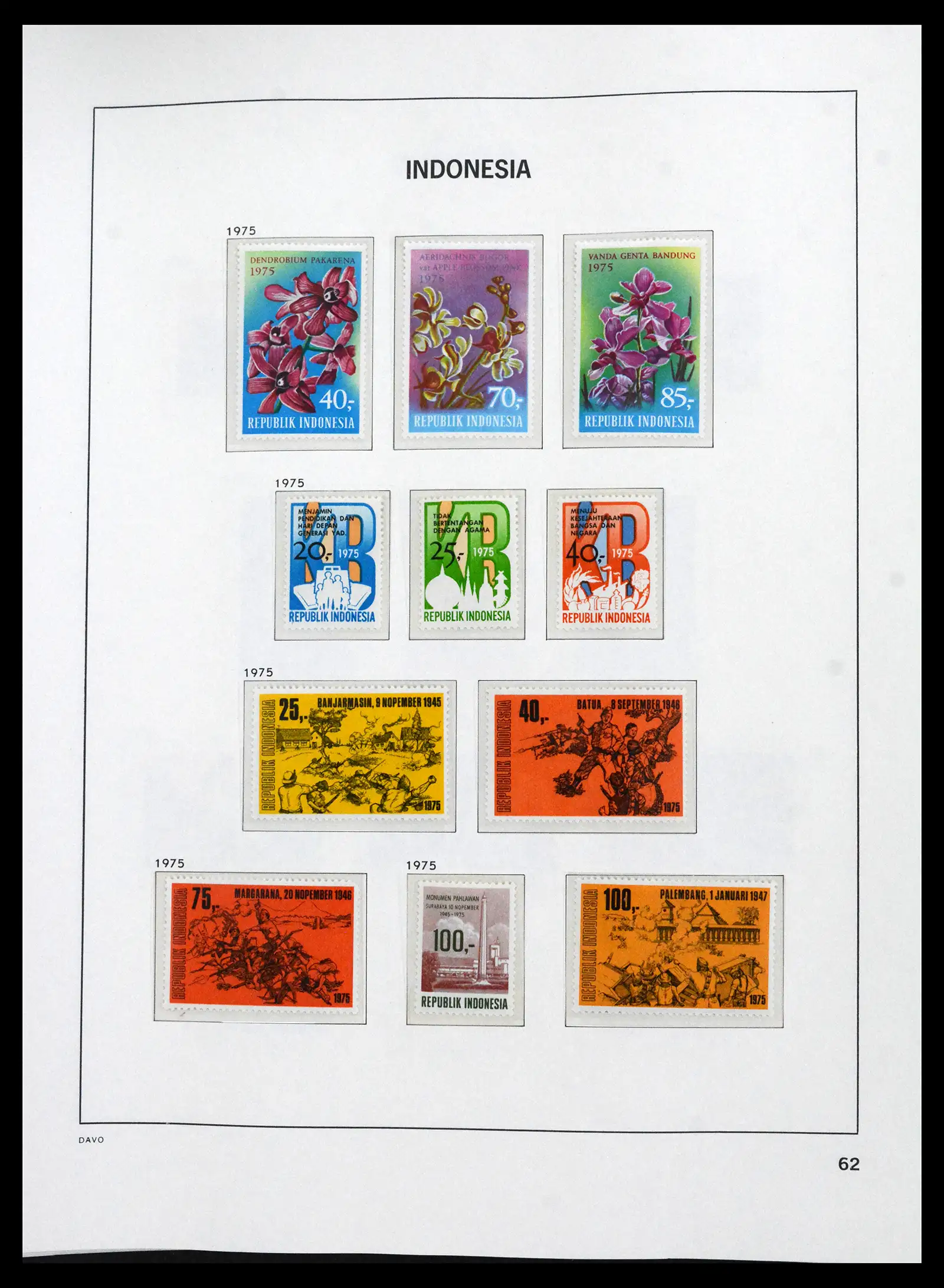 41693 0057 - Stamp collection 41693 Inonesia complete 1955-1999.