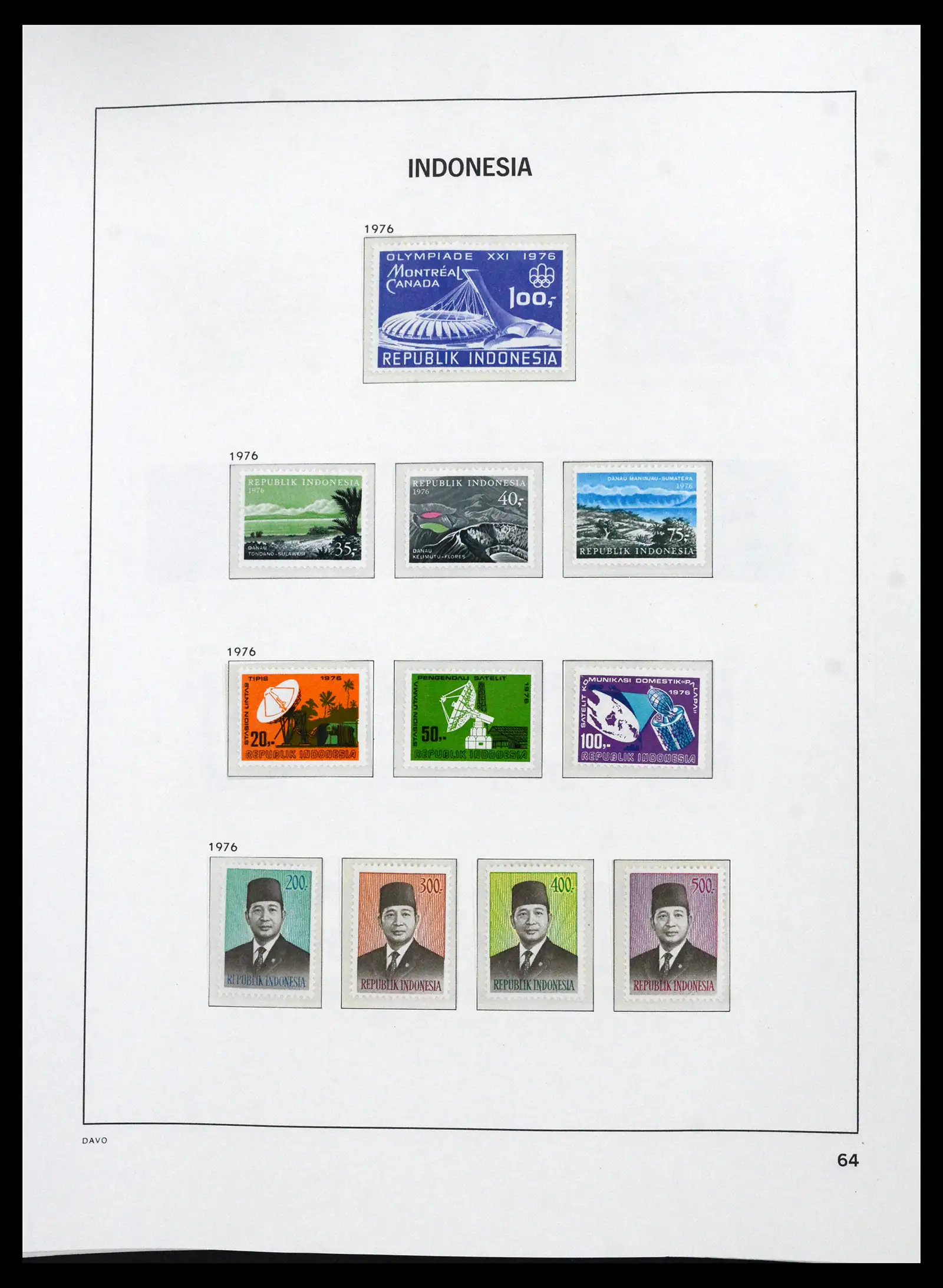 41693 0059 - Stamp collection 41693 Inonesia complete 1955-1999.