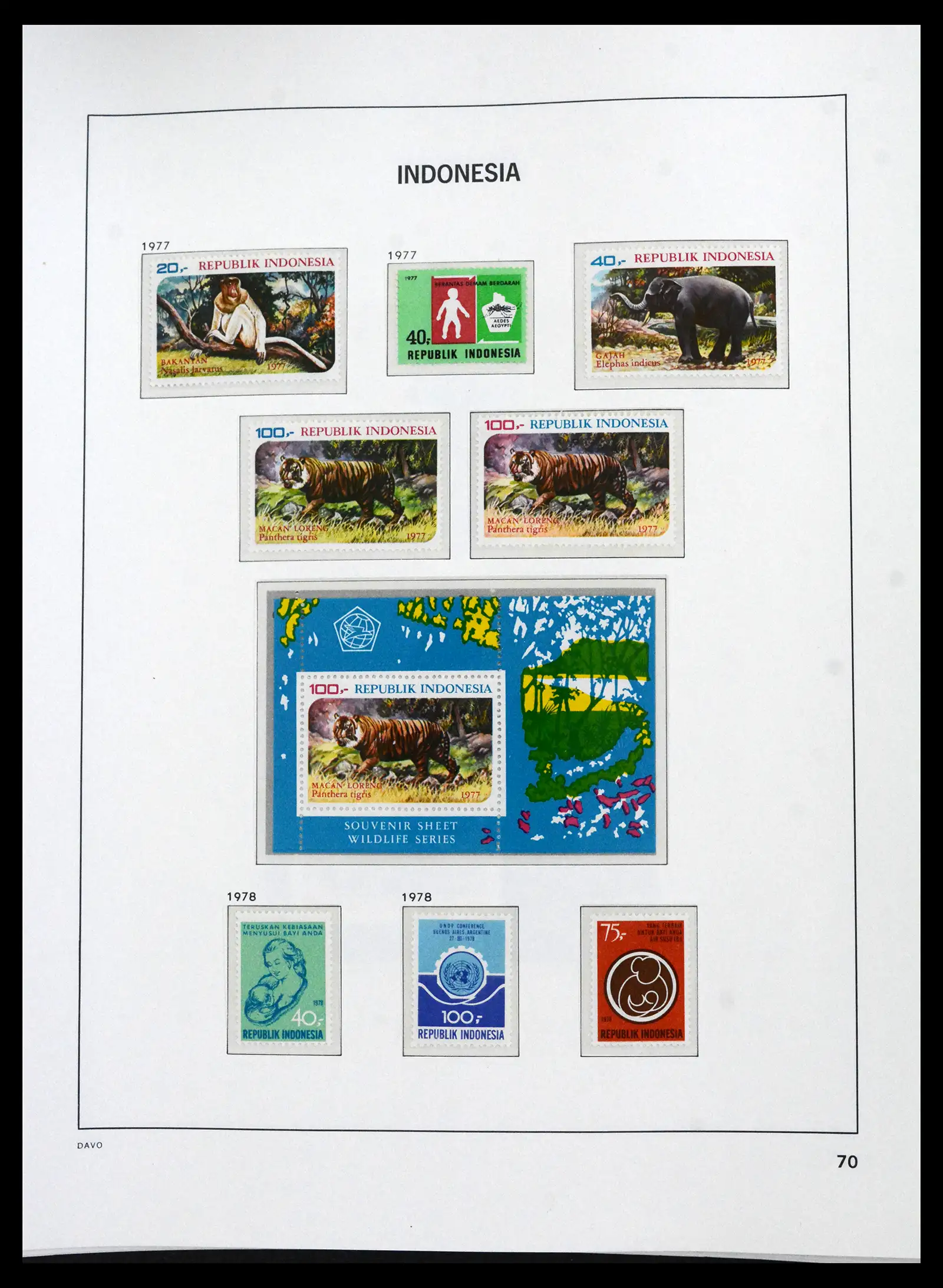 41693 0066 - Stamp collection 41693 Inonesia complete 1955-1999.