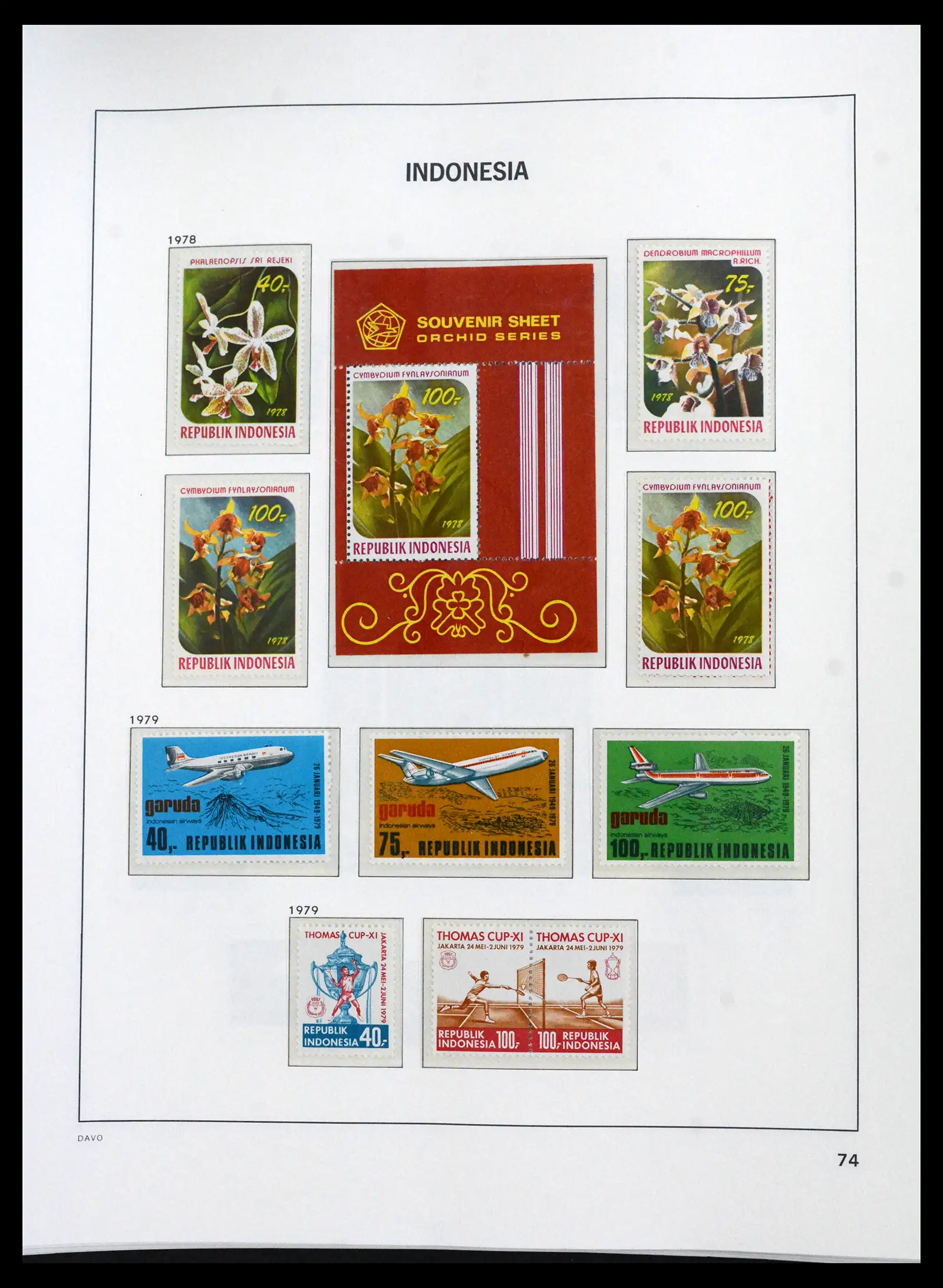 41693 0071 - Stamp collection 41693 Inonesia complete 1955-1999.