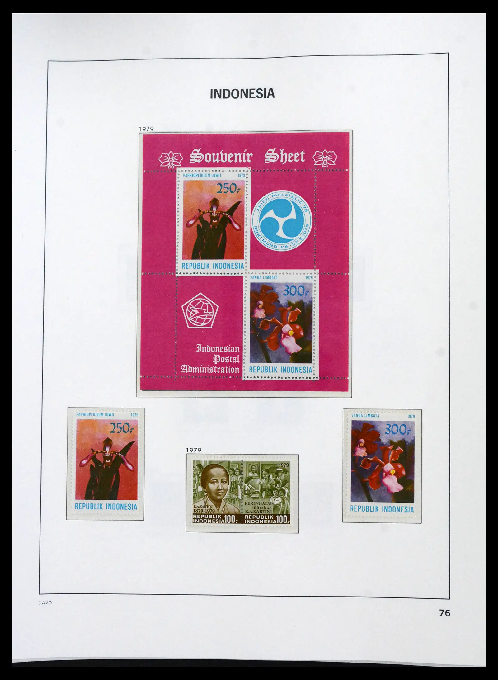 41693 0073 - Stamp collection 41693 Inonesia complete 1955-1999.