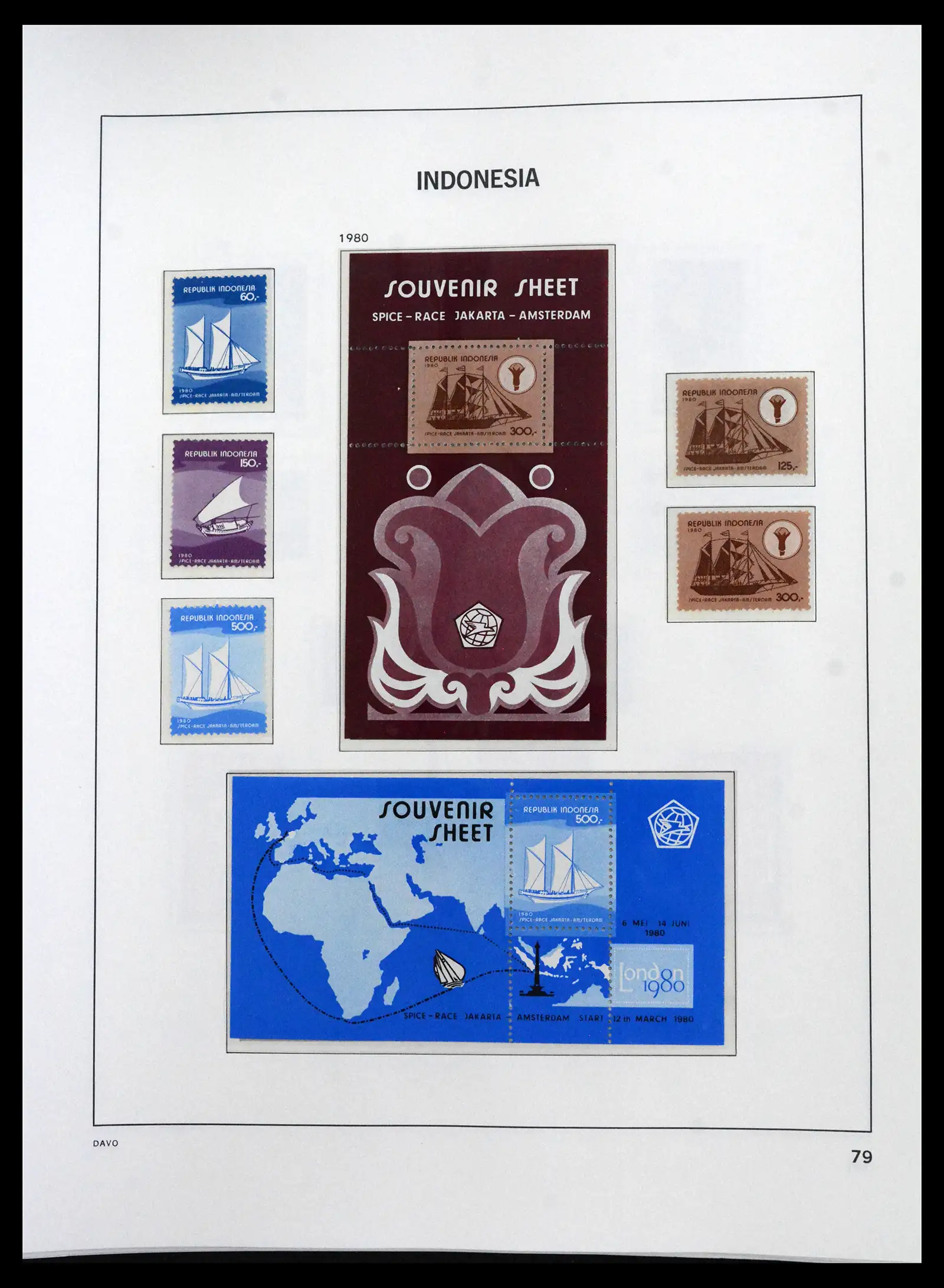 41693 0076 - Stamp collection 41693 Inonesia complete 1955-1999.