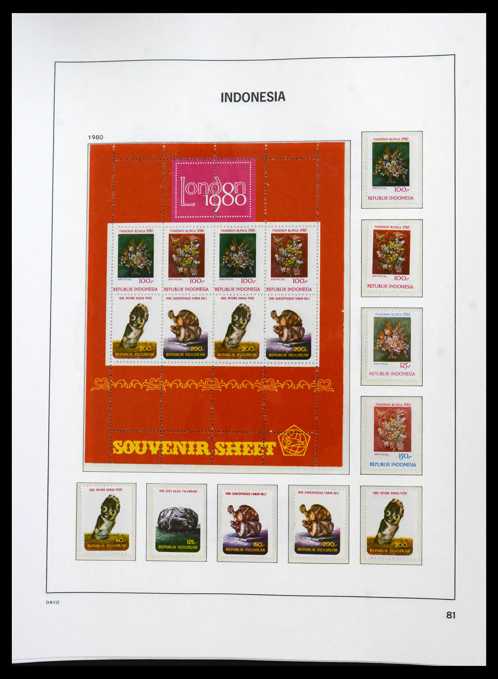 41693 0078 - Stamp collection 41693 Inonesia complete 1955-1999.