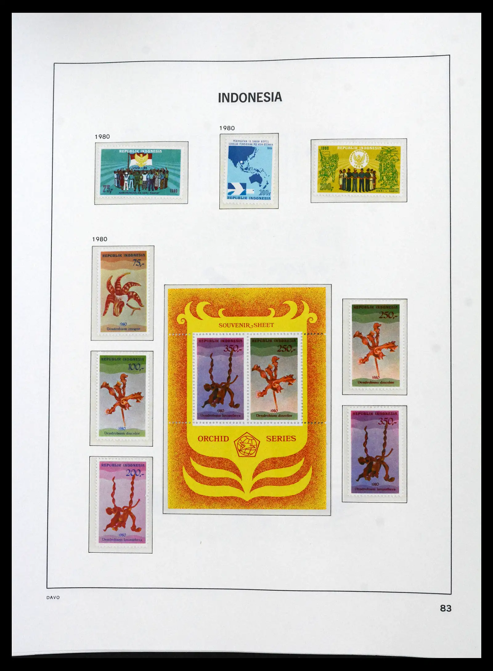 41693 0080 - Stamp collection 41693 Inonesia complete 1955-1999.